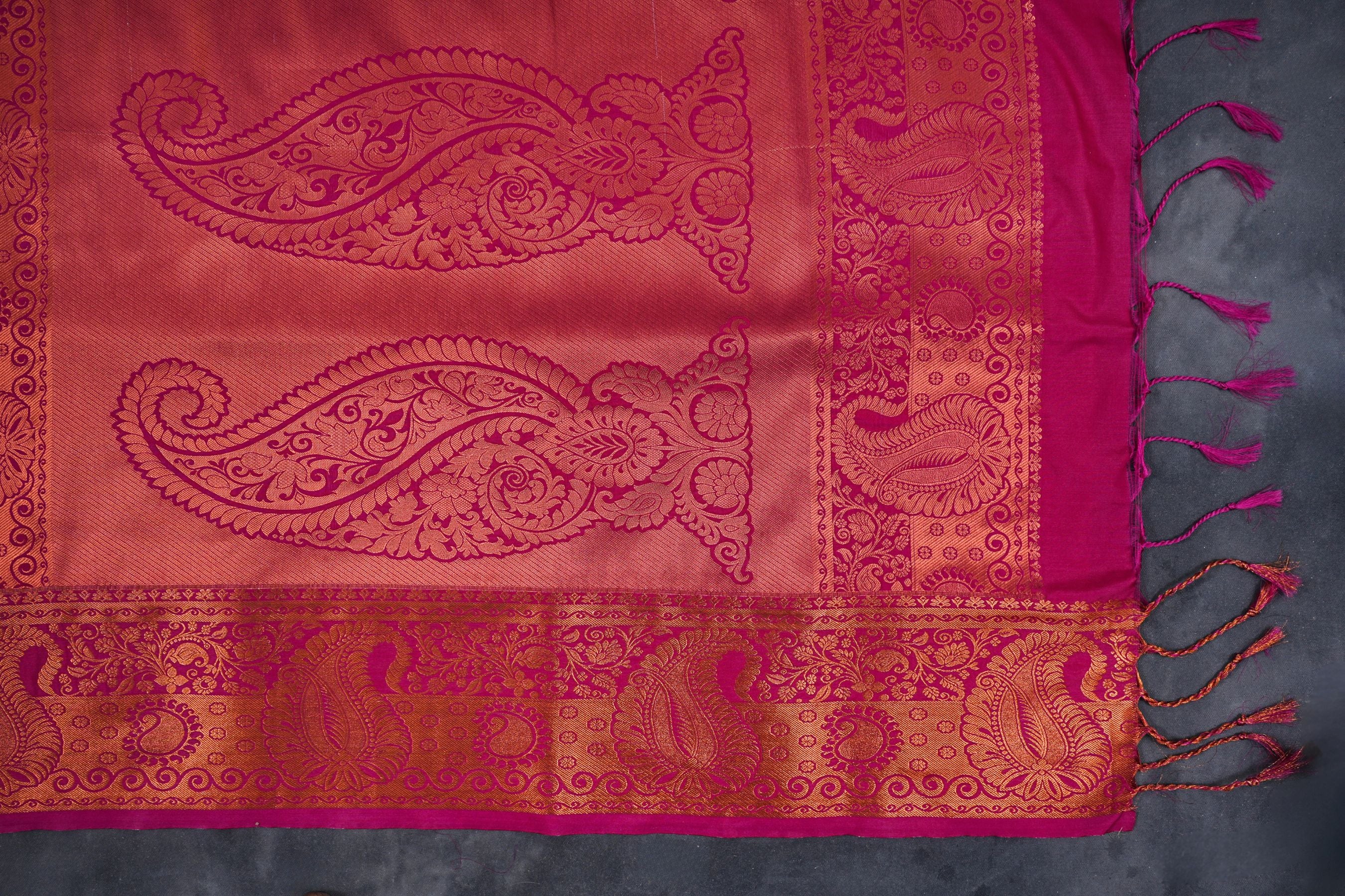 Luxurious Kanchipuram Blended Silk Saree - Radiate Grace & Elegance Saree JCS Fashions