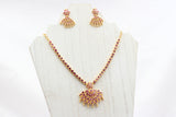 Exquisite Kemp Stone Jewelry Neck Set: Handcrafted and High-Quality Alloy