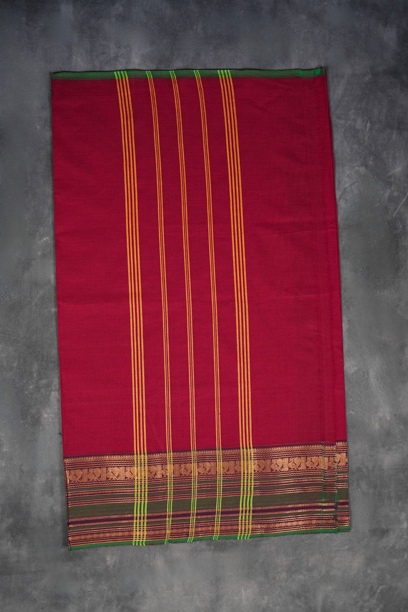 Elegant Chettinad Cotton Saree - Premium Quality and Exquisite Design