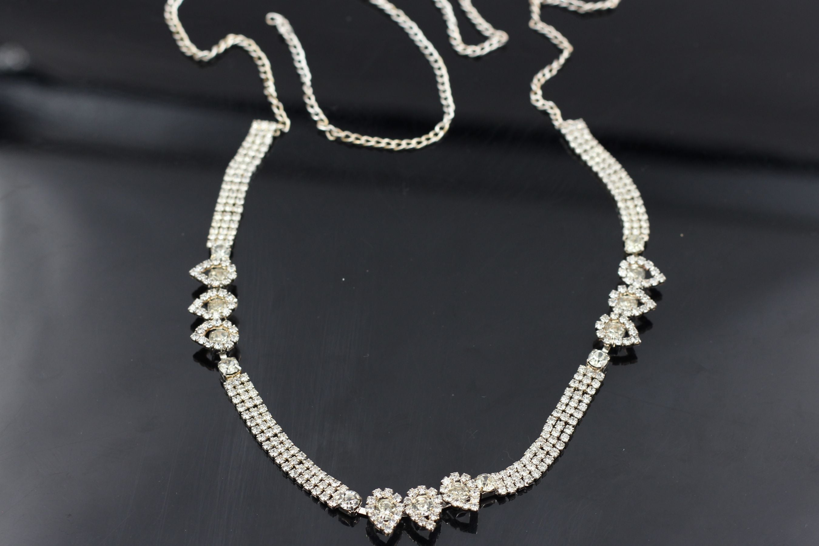 Elegant Silver Hip Chain with White Stones - Adjustable Glamour Accessory Jewelry JCS Fashions