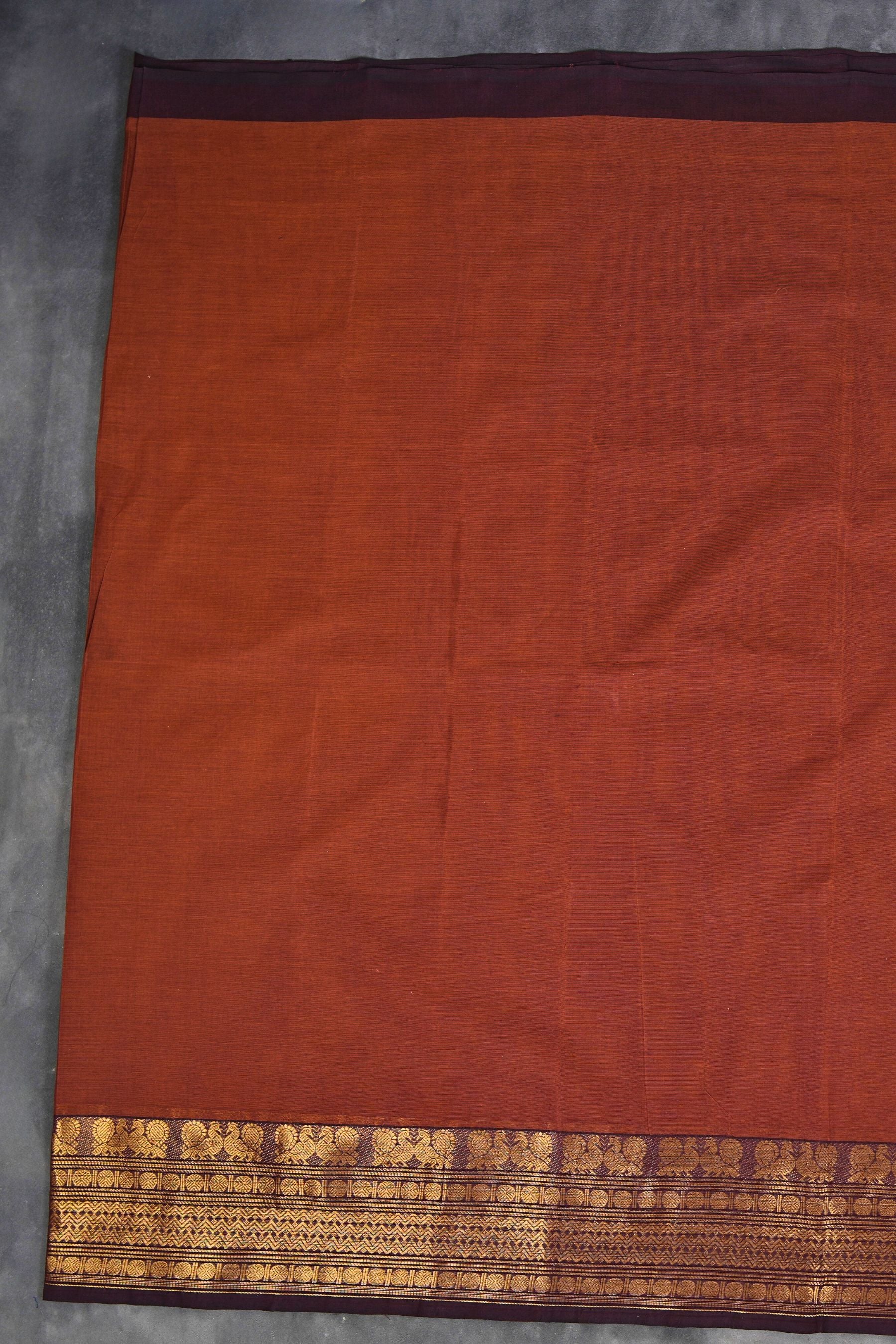 Chettinad Cotton Saree - 80-Thread Count with Elegant One-Side Border Saree JCS Fashions