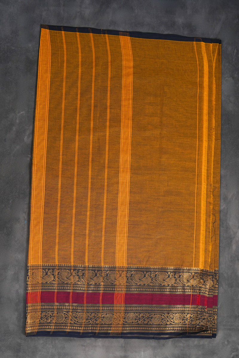 Elegant Chettinad Cotton Saree - Traditional Style & High-Comfort Design