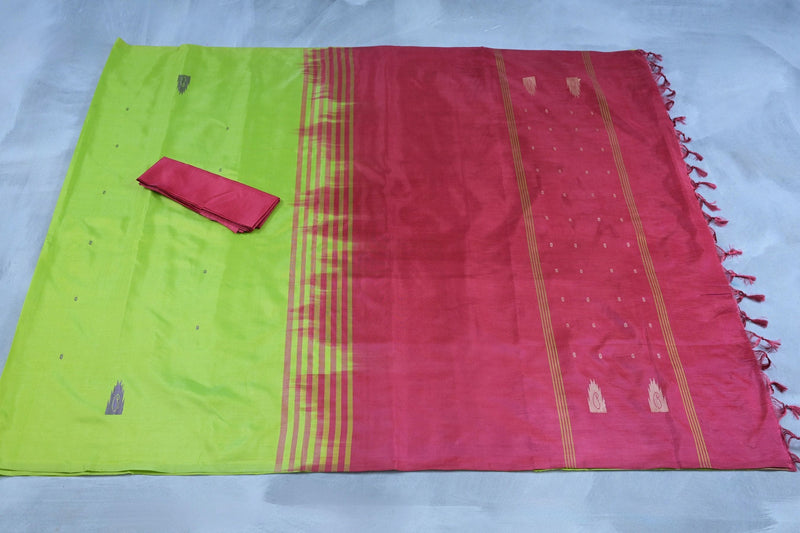 Eco-Luxury Banana Pith Saree: Sustainable Handloom Craftsmanship