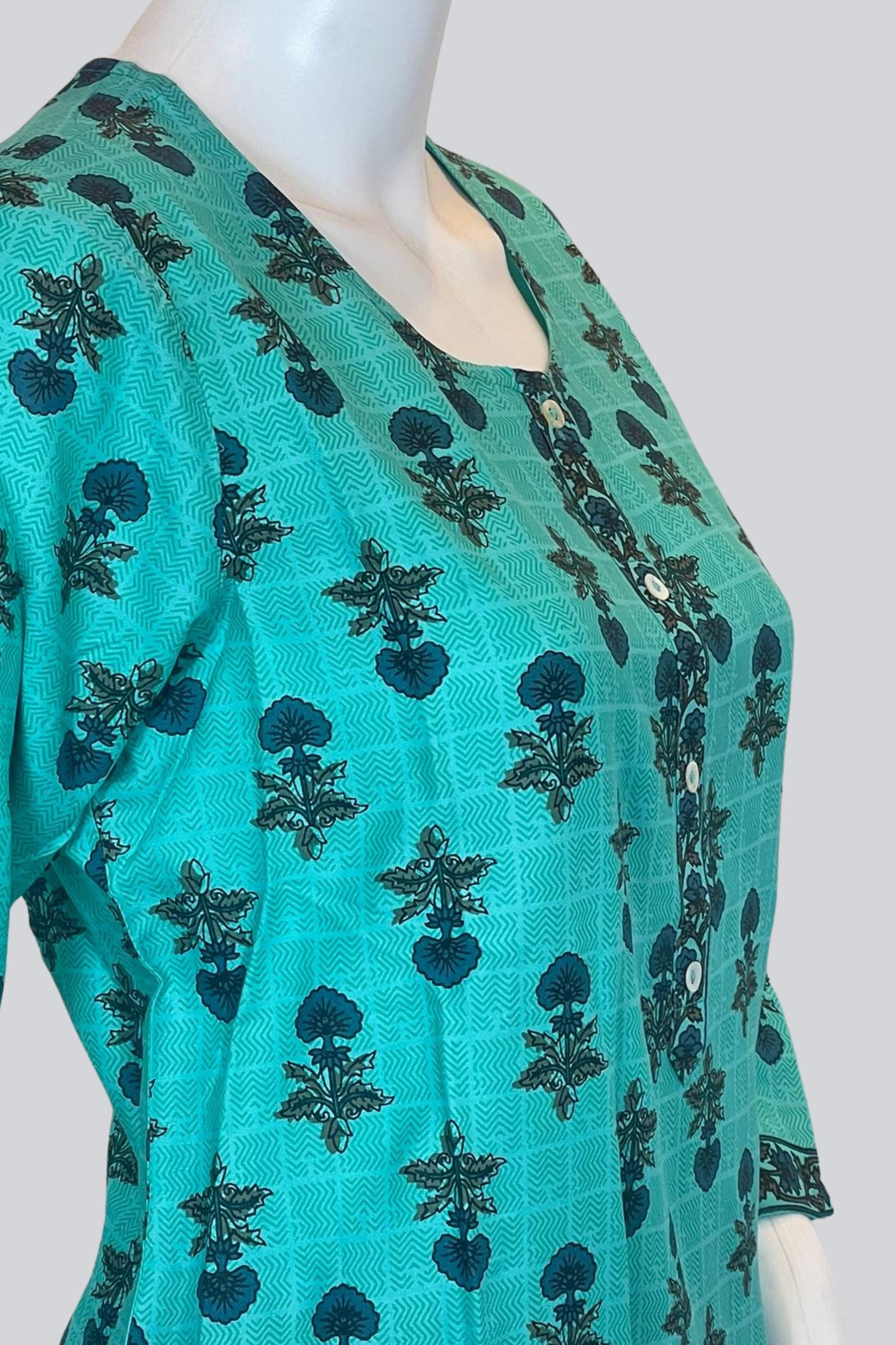 Chic : Branded Kurthis - Long Kurti with Foil Print |JCSFashions KURTI JCS Fashions