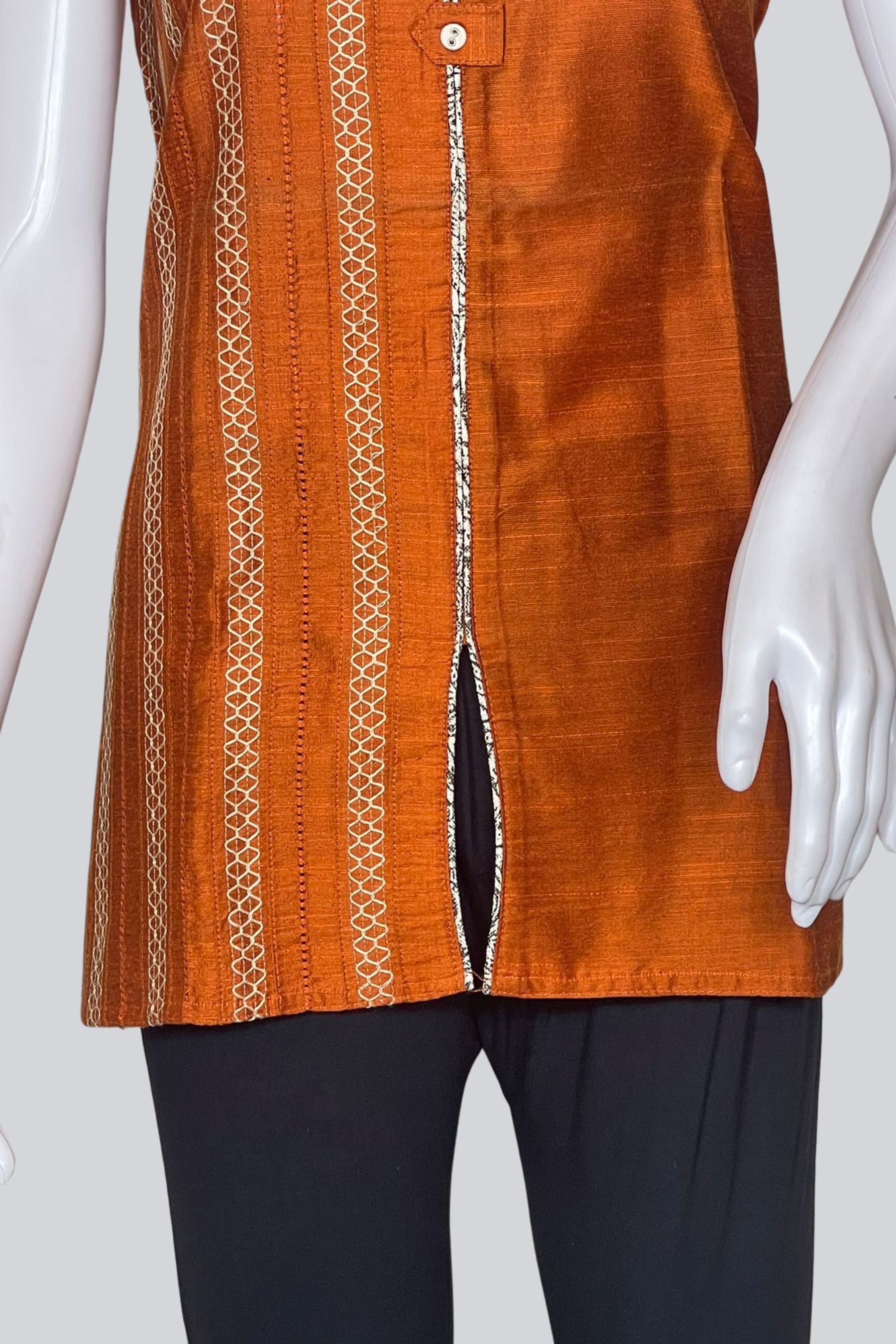 Chic Comfort: Cotton Kurti - 27" Length, Short Sleeves Inside KURTI JCS Fashions