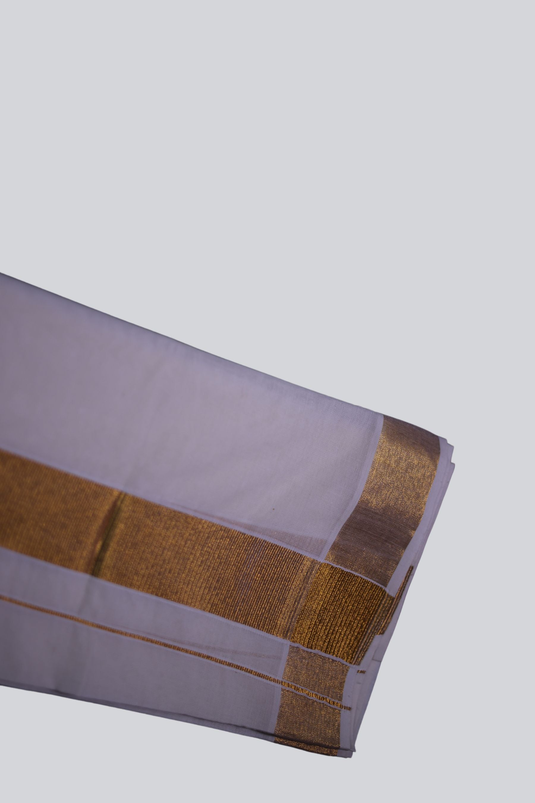 Exquisite Men's Cotton Angavastram/Towel: Gold Zari Lines |JCS Fashions Shawl JCS Fashions