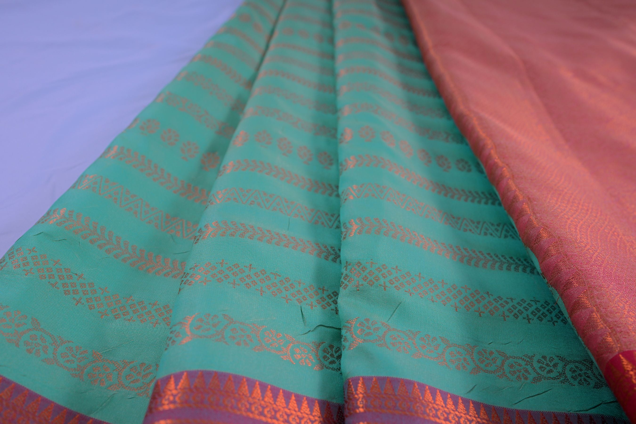 Elegant Semi-Silk Saree with Zari Lines & Dual Border - JCSFashions Saree JCS Fashions