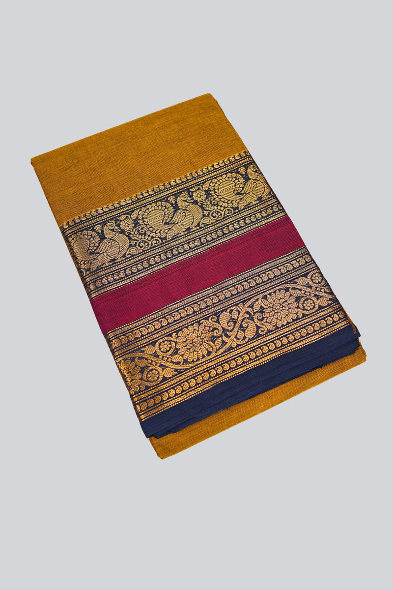 Elegant Chettinad Cotton Saree - Traditional Style & High-Comfort Design