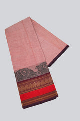 Traditional Chettinad Cotton Saree with Elegant Drape from JCSFashions