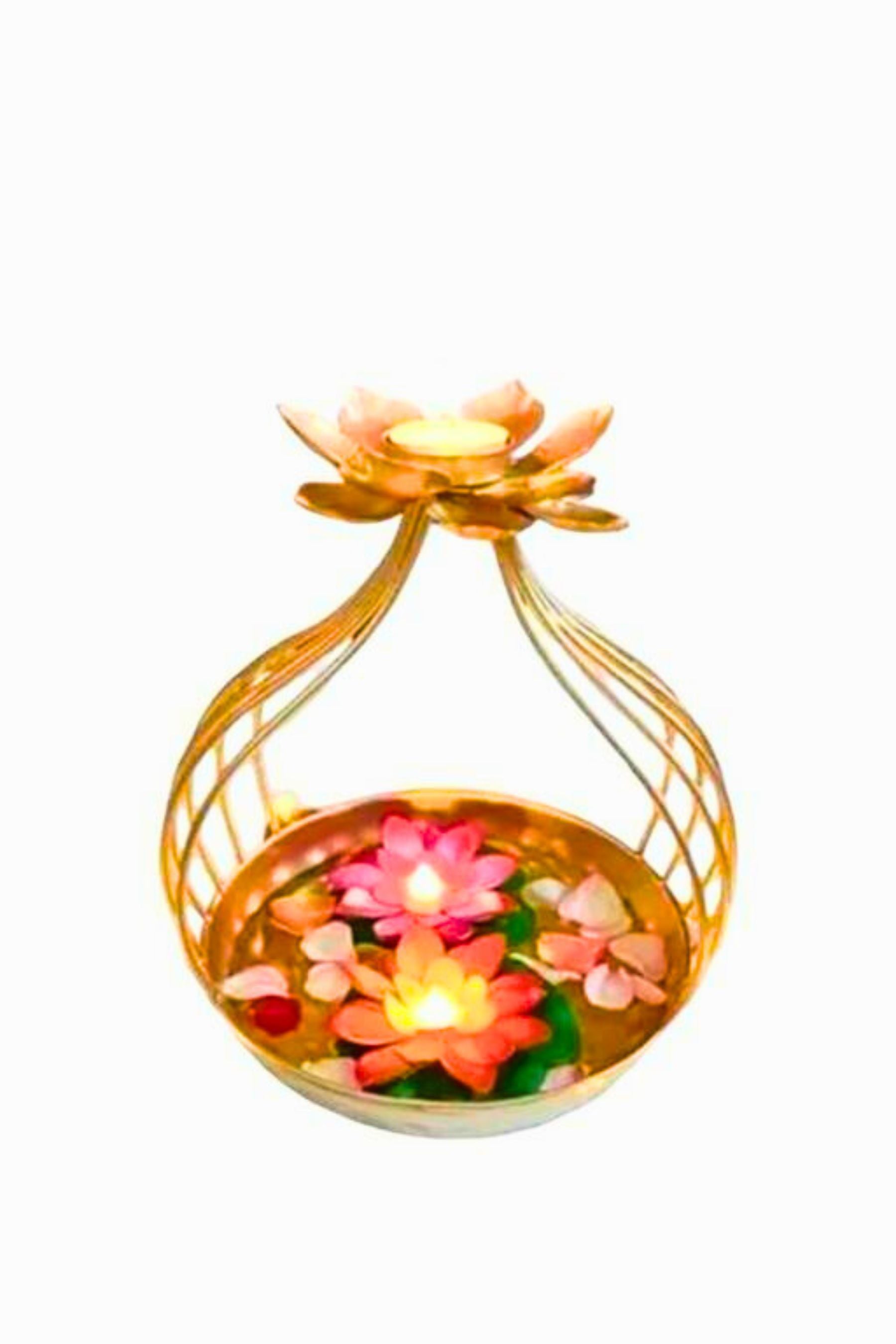 10-Inch Metal Diyas & Lanterns - Radiant Decor for Enchanting Spaces Gift JCS Fashions