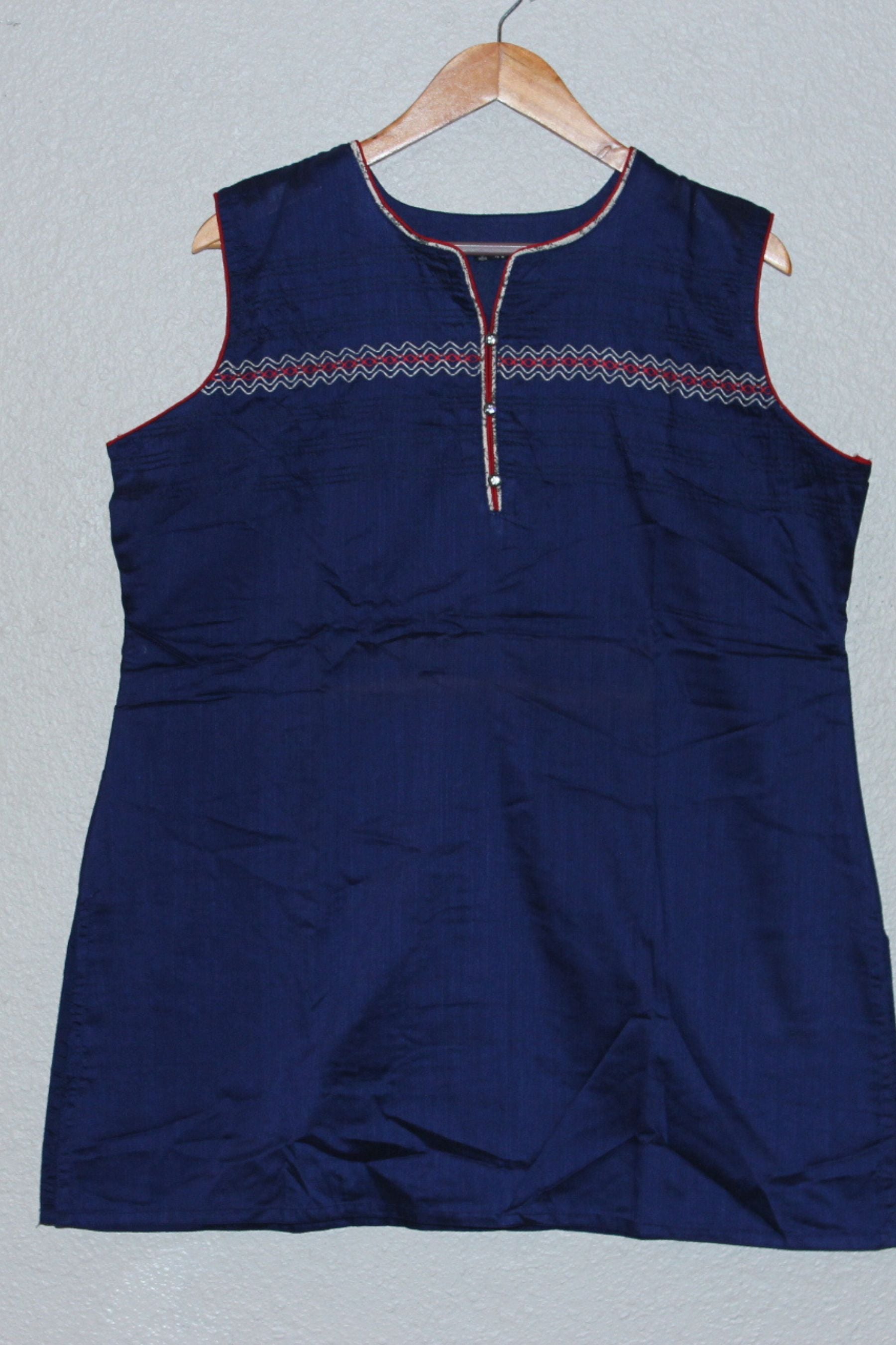 Silk Cotton Kurti (31") – Luxurious Comfort with Timeless Style KURTI JCS Fashions Blue XXX-Large (46)