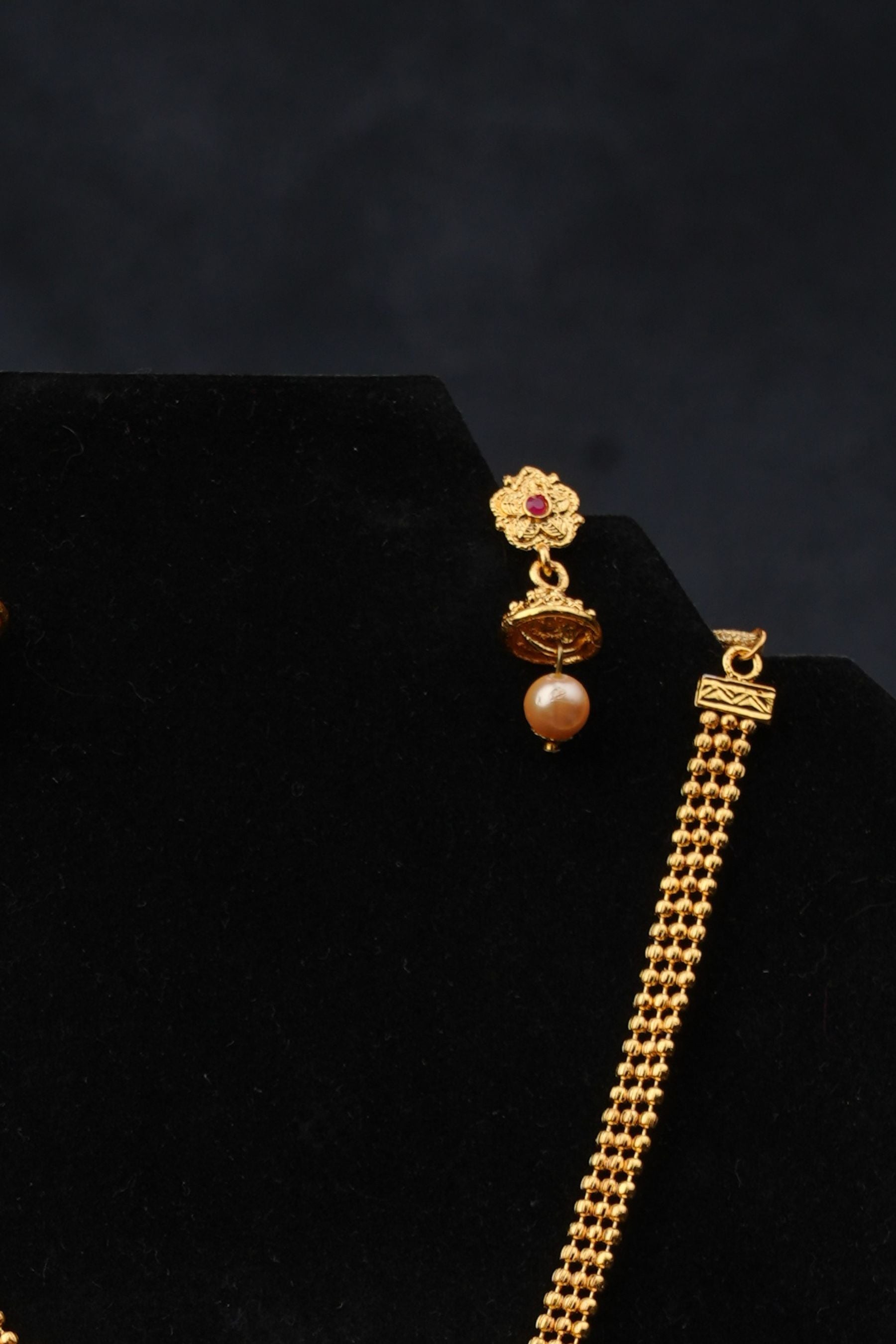 Radiant Elegance: Micro Gold Neck Set with Stunning Earrings - JCSFashions Jewelry JCS Fashions