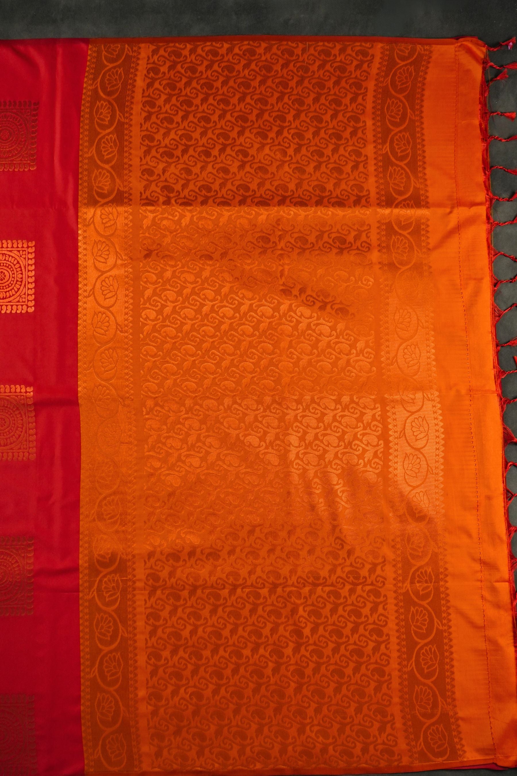 Kanchipuram Blended Silk Saree: Borderless Elegance for Timeless Style Saree JCS Fashions