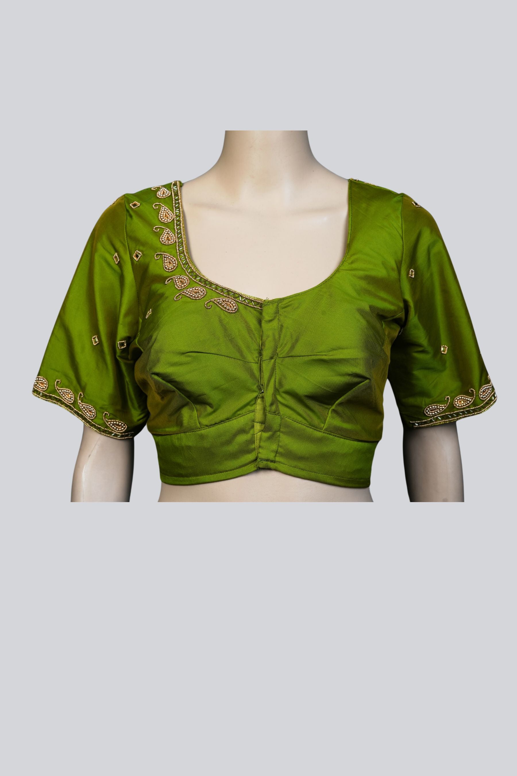 Aari Elegance: Elevate Your Style with Exquisite Work Blouse |JCSFashions Blouse JCS Fashions Green 38