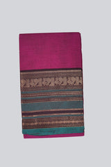 Ethnic Elegance Chettinad Cotton Saree: Traditional Indian Attire