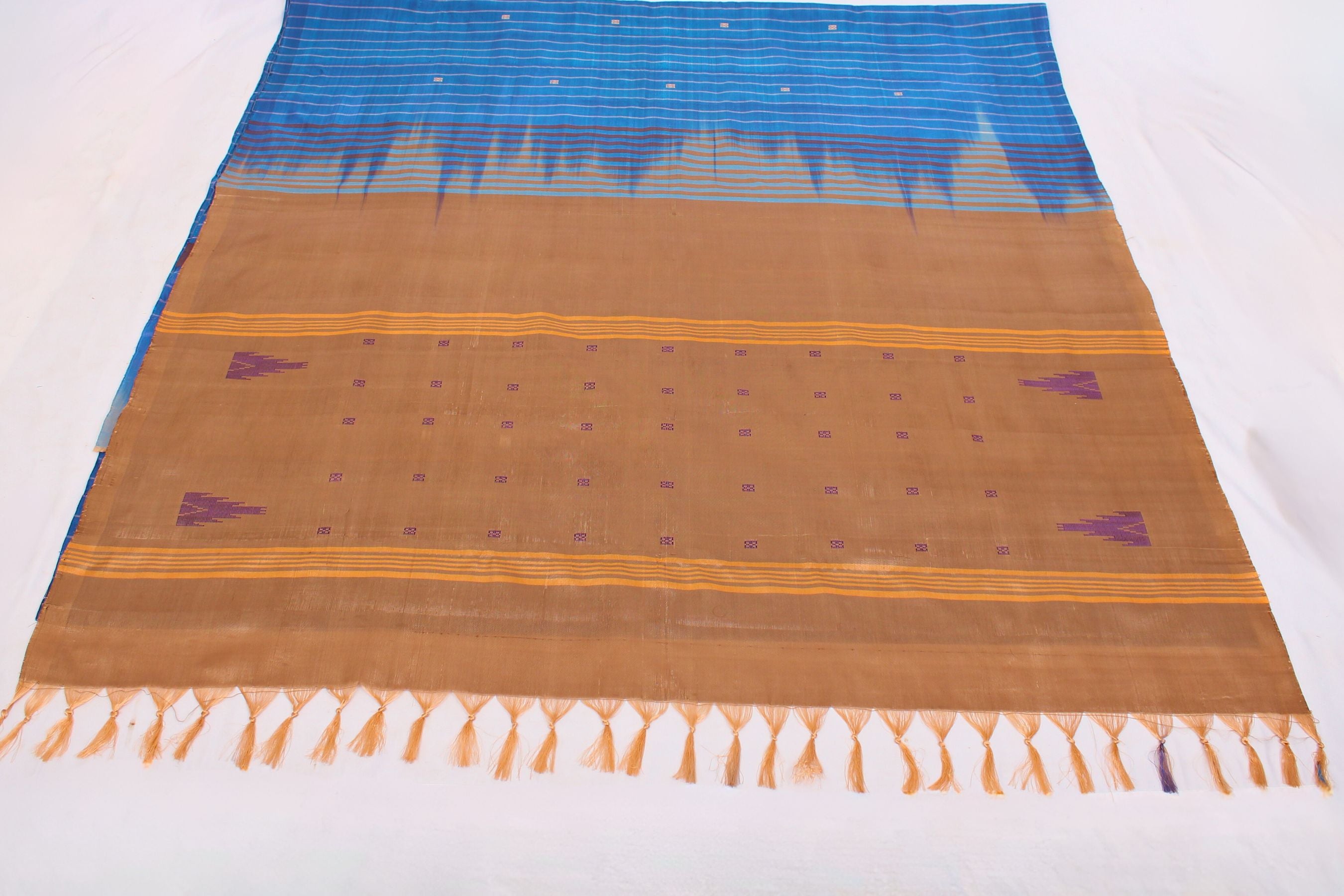 Eco-Friendly Banana Pith Saree with Zari Lines - Embrace Indian Heritage Saree JCS Fashions