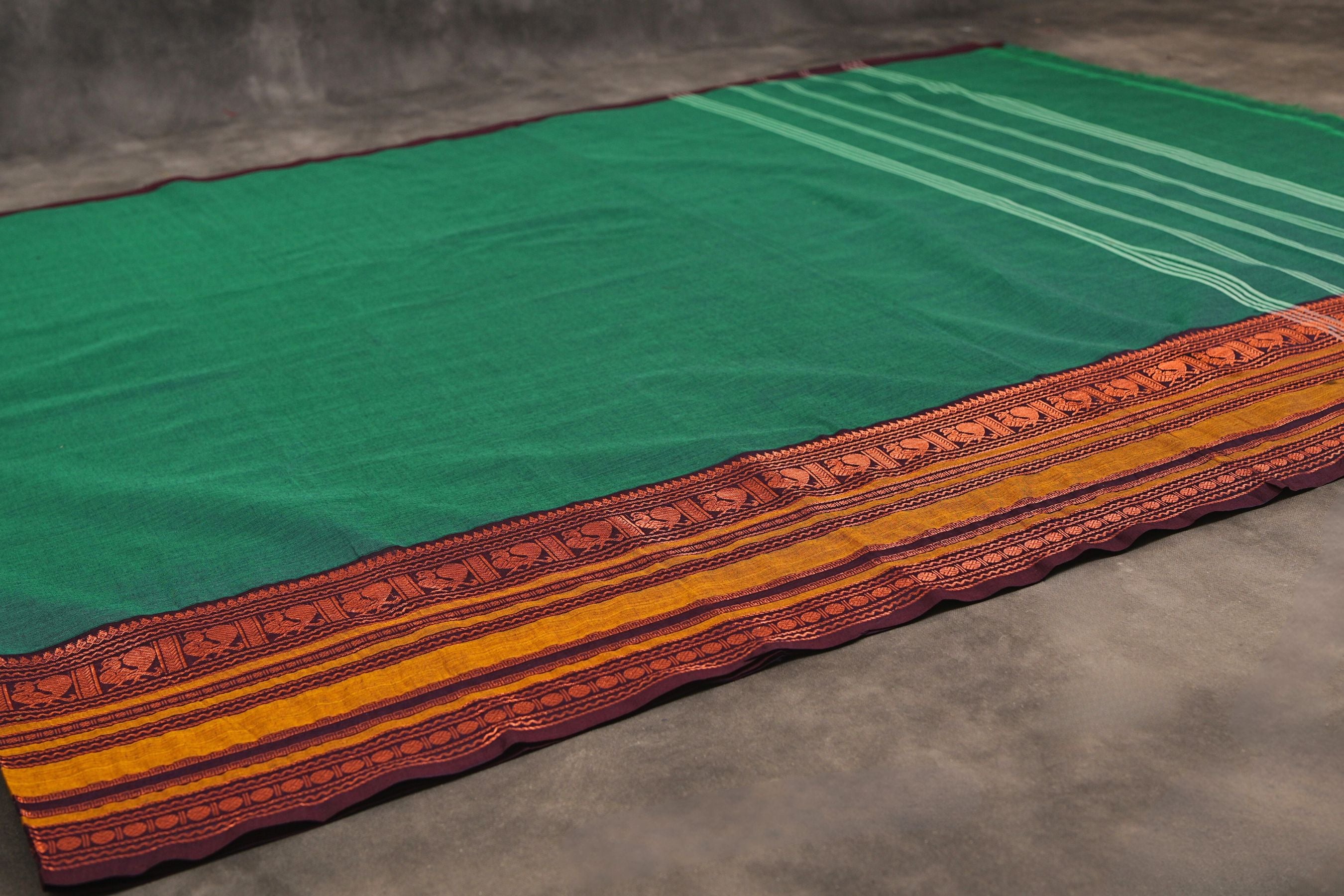 Traditional Chettinad Cotton Saree: Hand-Woven Indian Craftsmanship Saree JCS Fashions