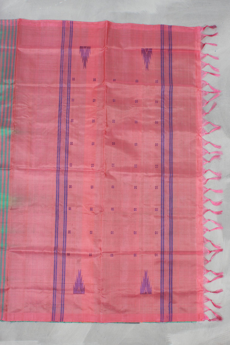 Handwoven Banana Pith Saree - Graceful Sustainable Fashion by JCSFashions