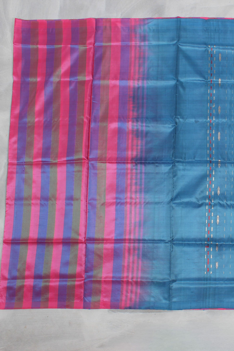 Chic and Borderless Banana Pith Saree - Sustainable Indian Elegance