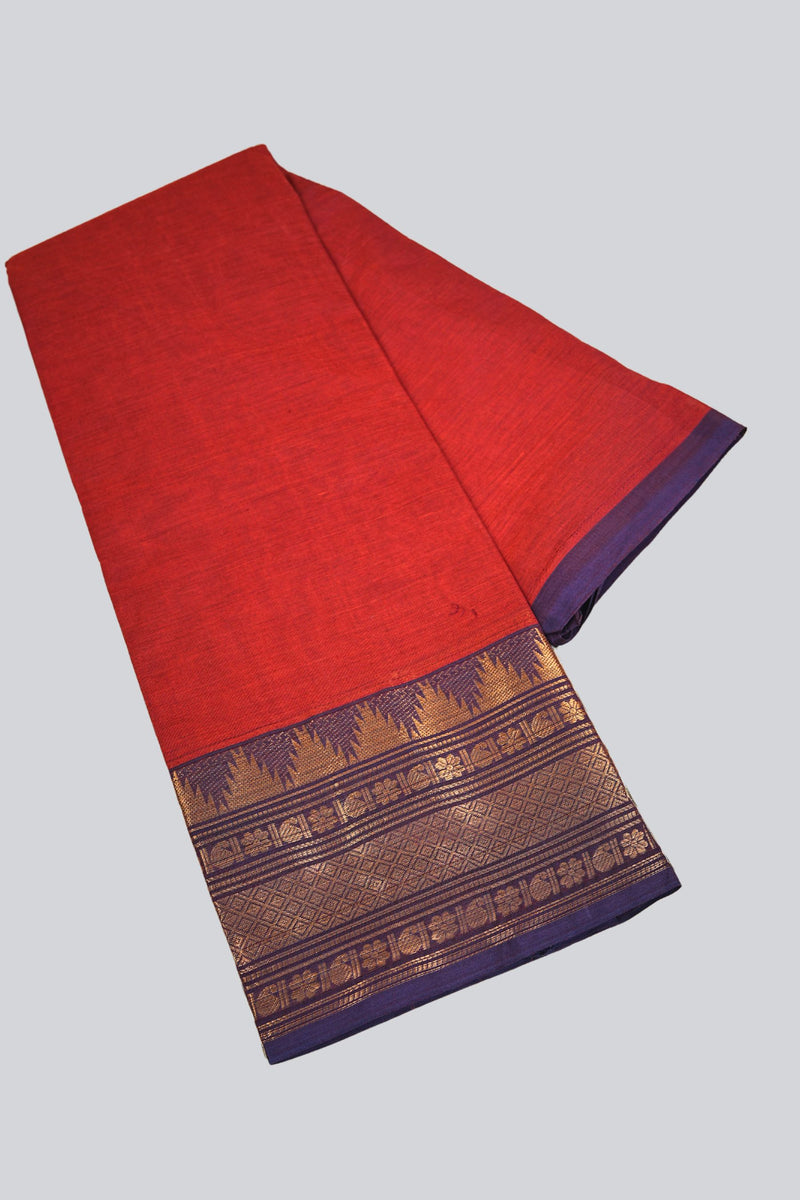 Graceful Chettinad Cotton Saree - Traditional Elegance by JCSFashions