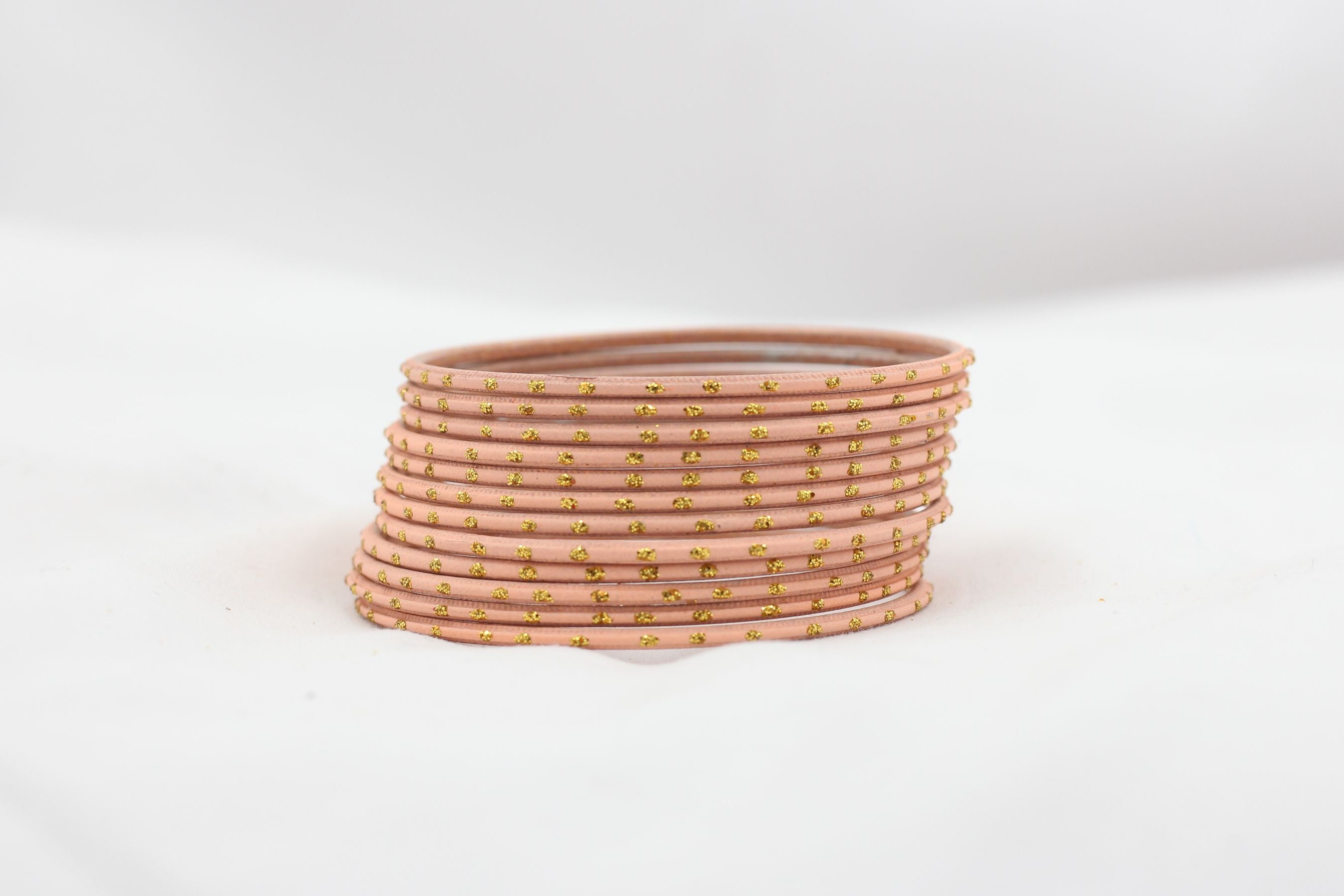 Timeless Multicolor Brass and Copper Bangle for Women Jewelry JCS Fashions Peach 2.40