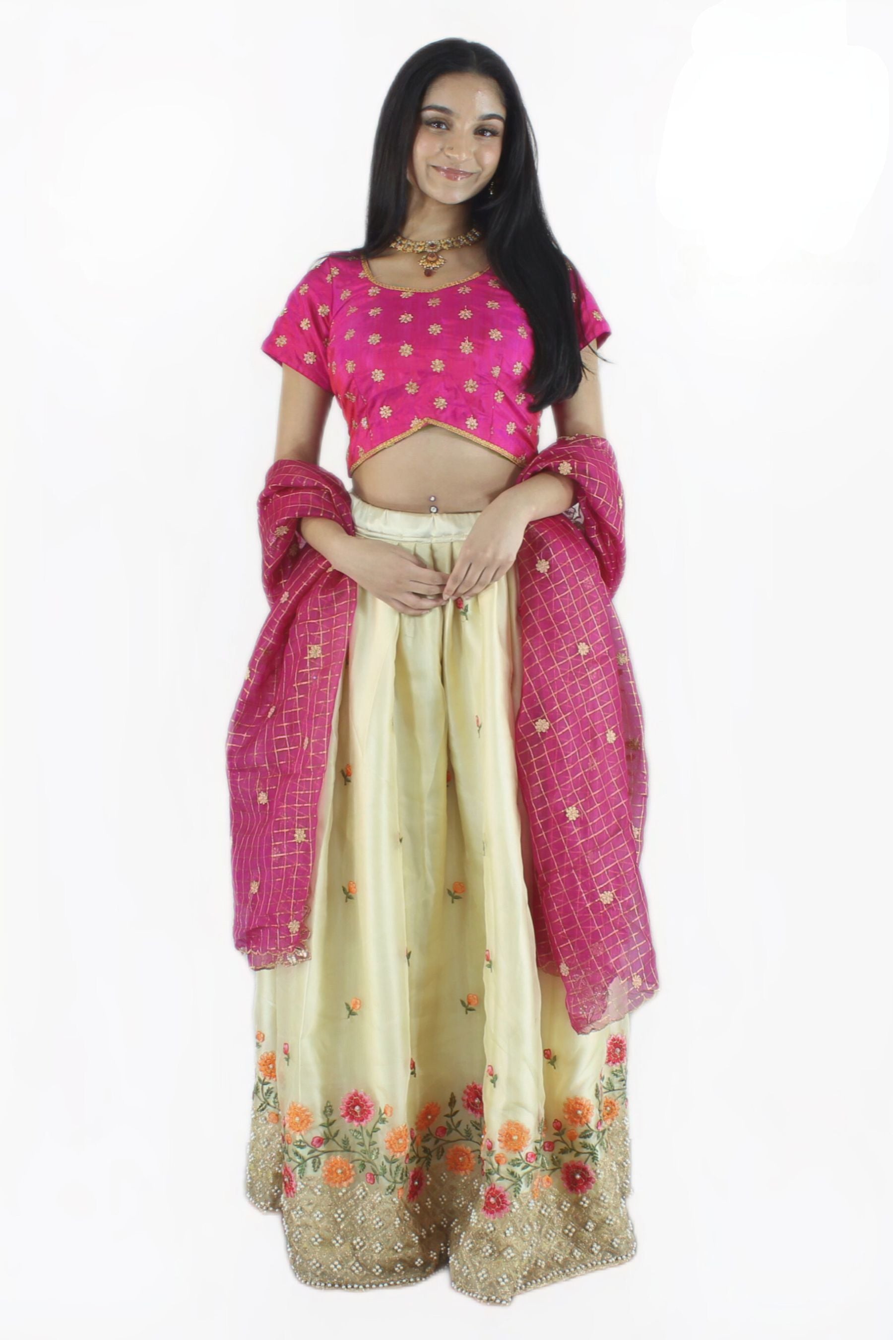 Indian Lehenga With Heavy Embroidery And Stone Work LEHANGA JCS Fashions