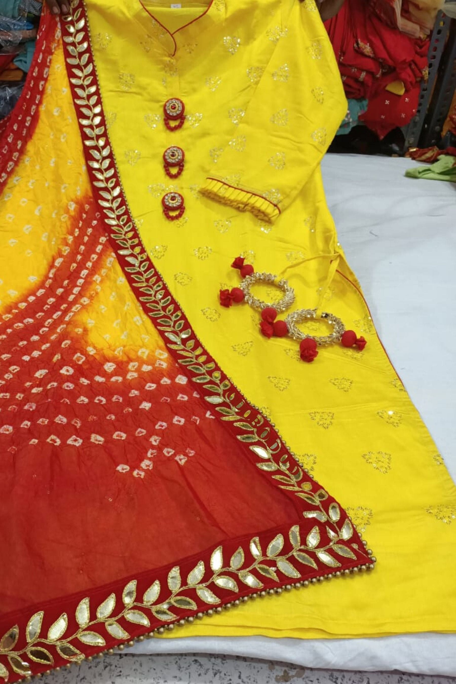 Muslin Fabric with Stunning Buti and Ghat Chola Dupatta at JCSFashions GIRLS JCS Fashions