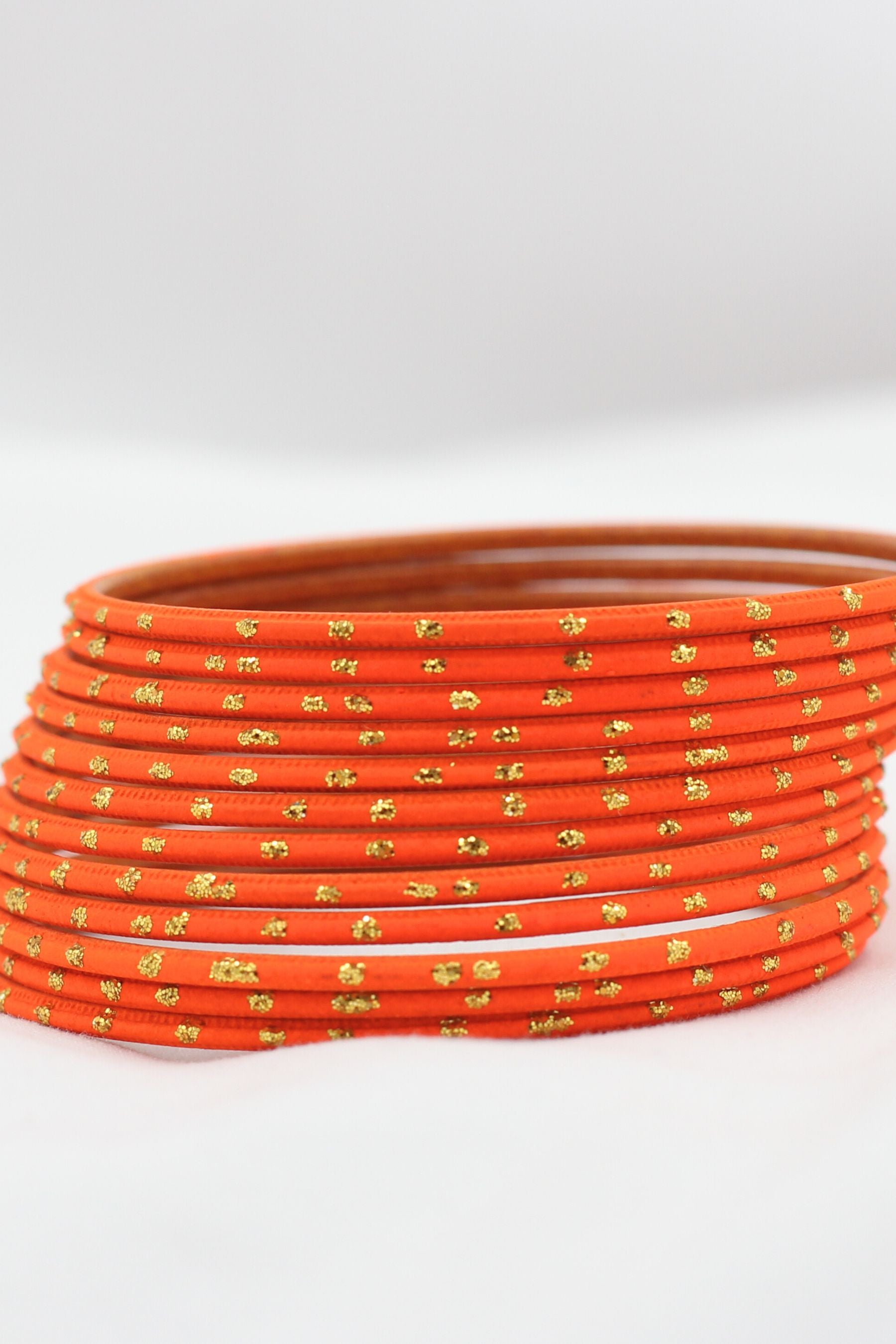 Elegant Multicolor Metal Bangle: Traditional Charm Meets Modern Elegance Jewelry JCS Fashions Orange 2.50