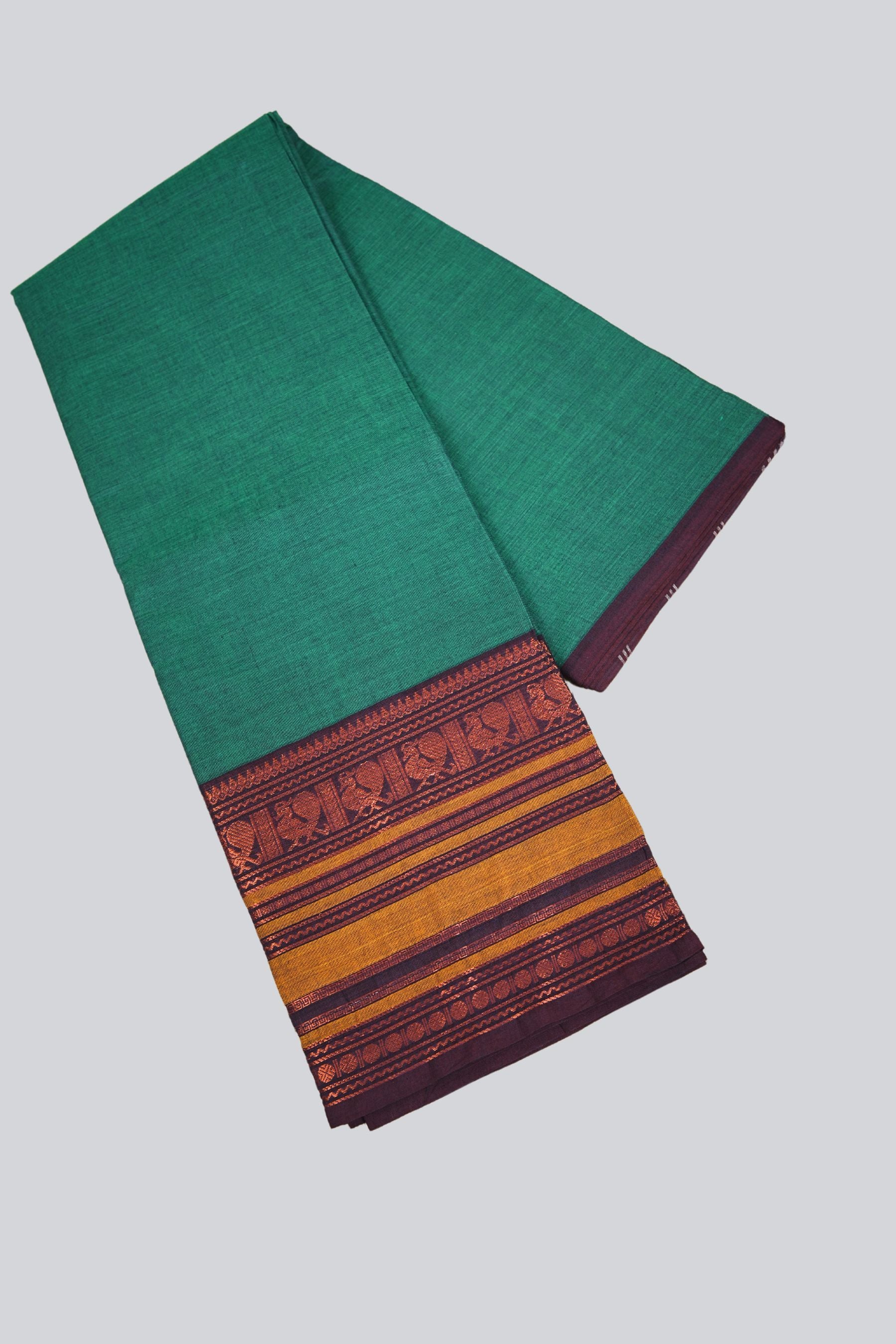 Traditional Chettinad Cotton Saree: Hand-Woven Indian Craftsmanship Saree JCS Fashions