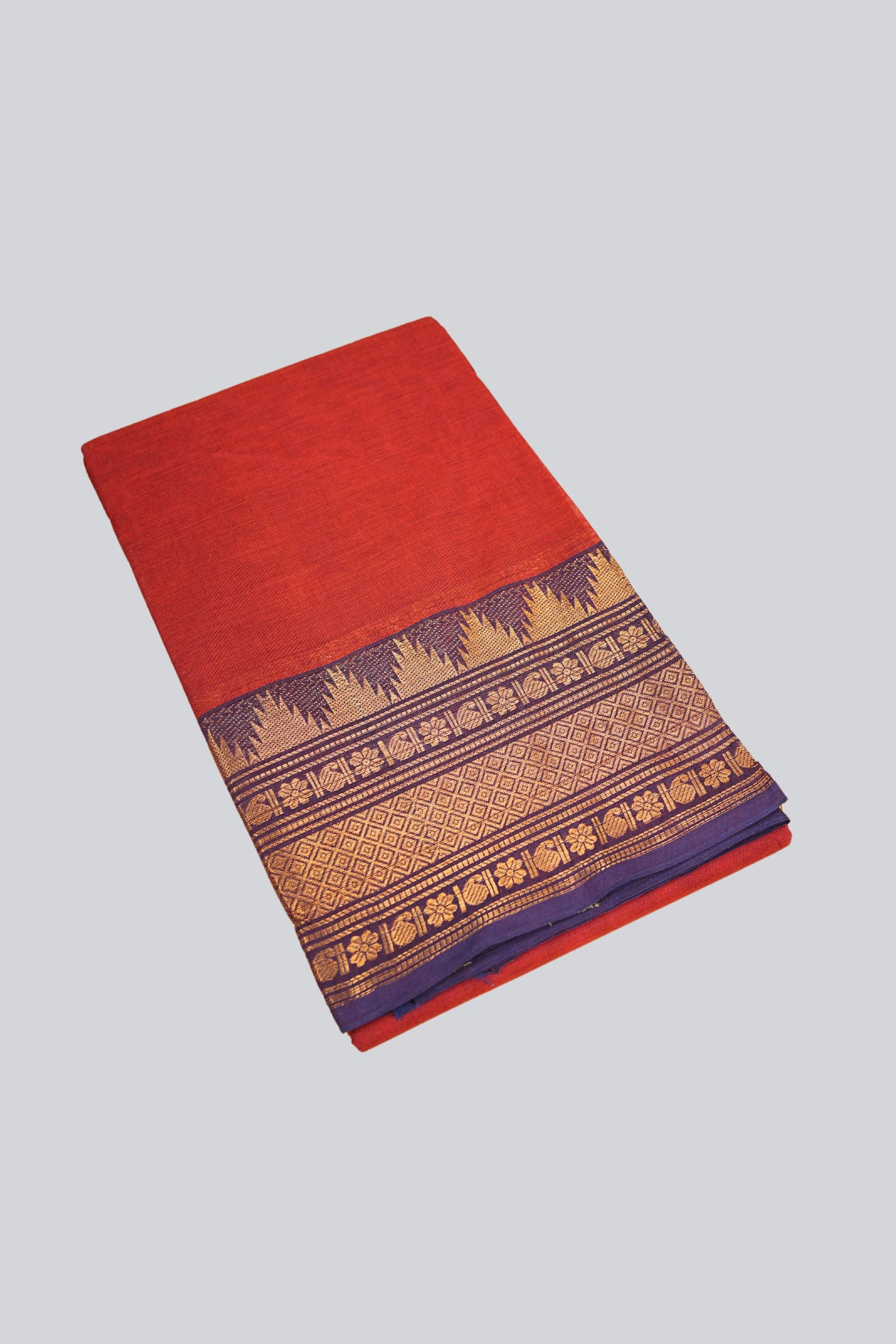 Graceful Chettinad Cotton Saree - Traditional Elegance by JCSFashions