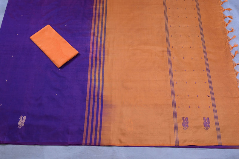 Eco-Friendly 100% Banana Fiber Saree with Matching Blouse