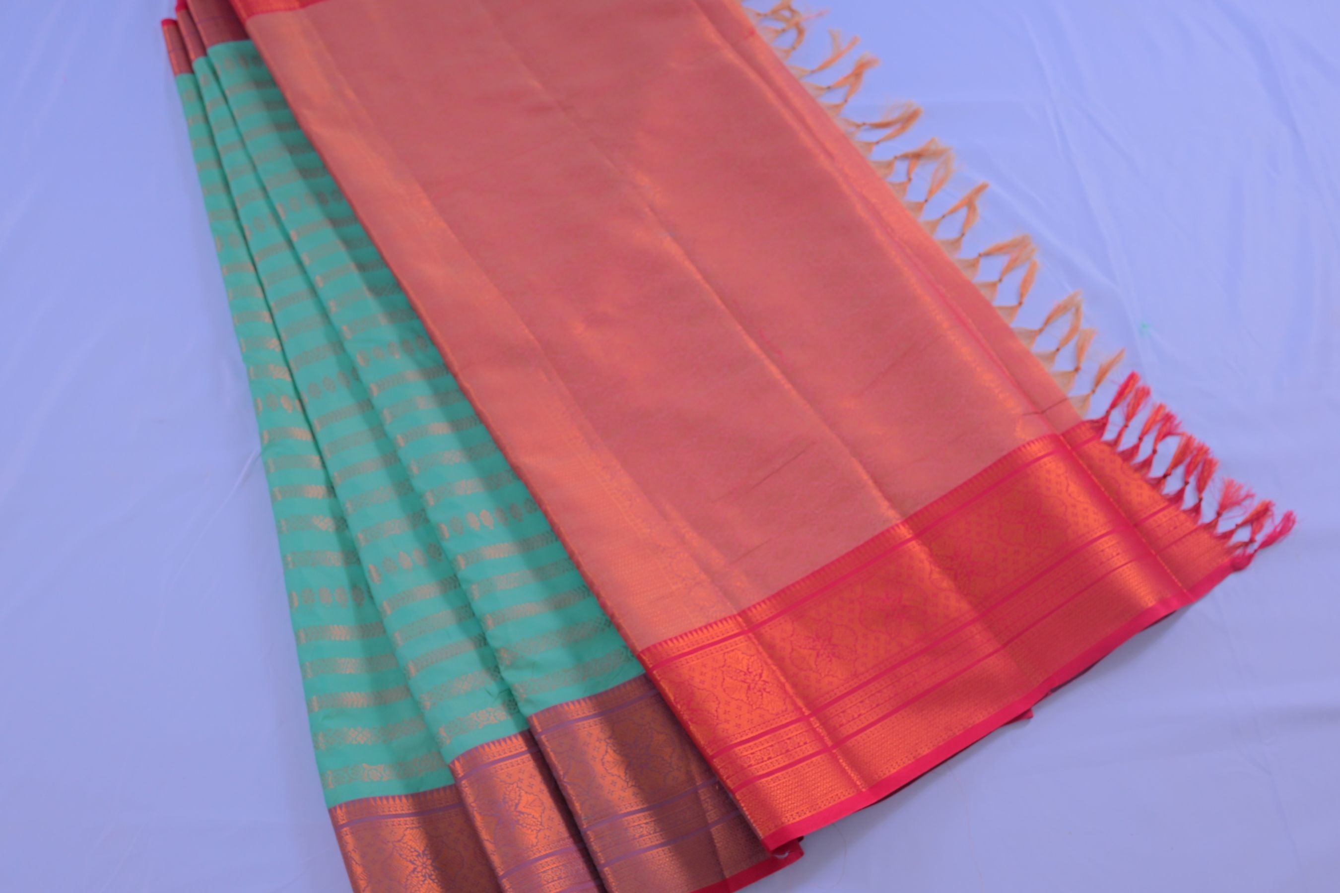 Elegant Semi-Silk Saree with Zari Lines & Dual Border - JCSFashions Saree JCS Fashions