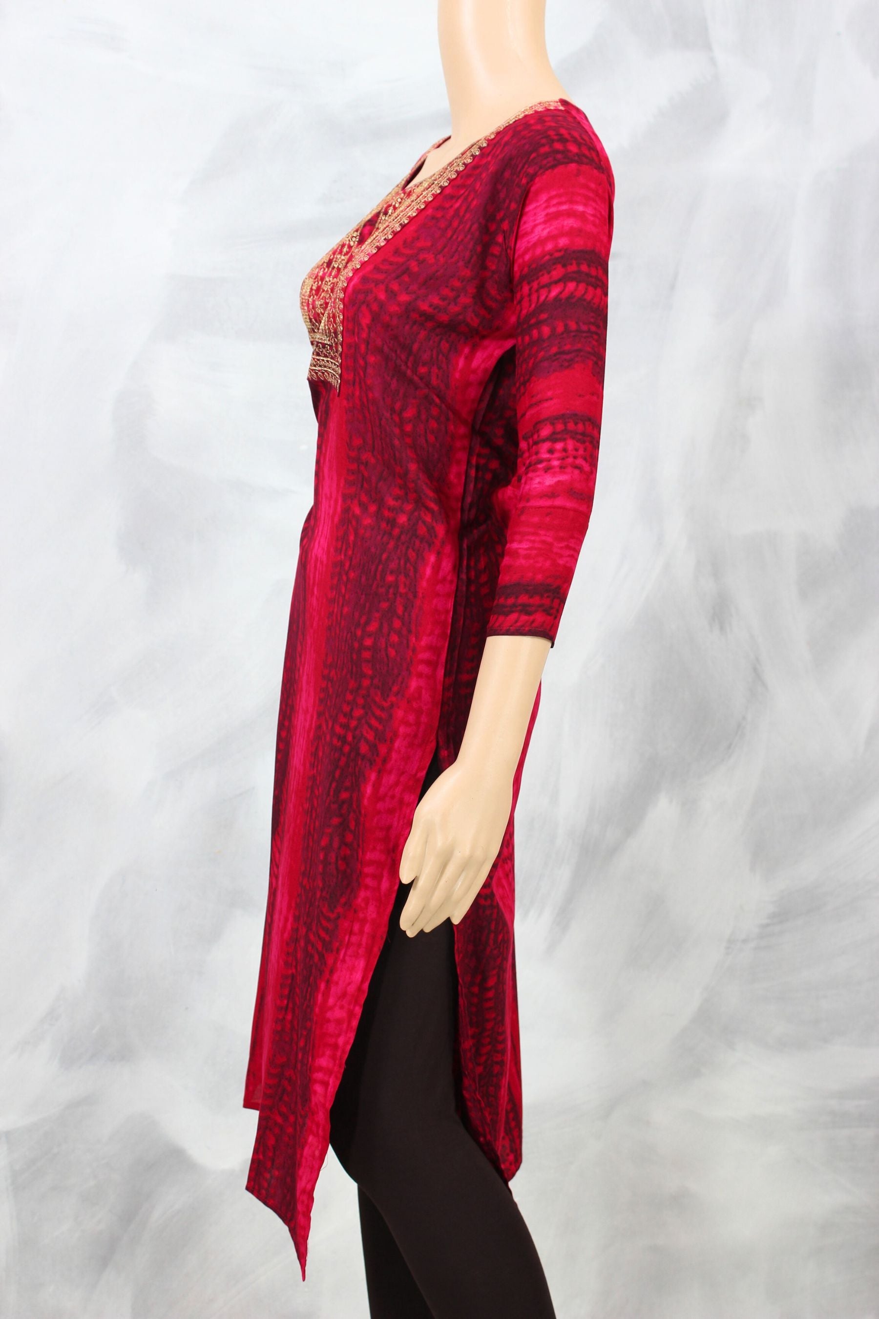 Timeless Elegance: Rayon Kurti with Zari and Sequin Embroidery KURTI JCS Fashions