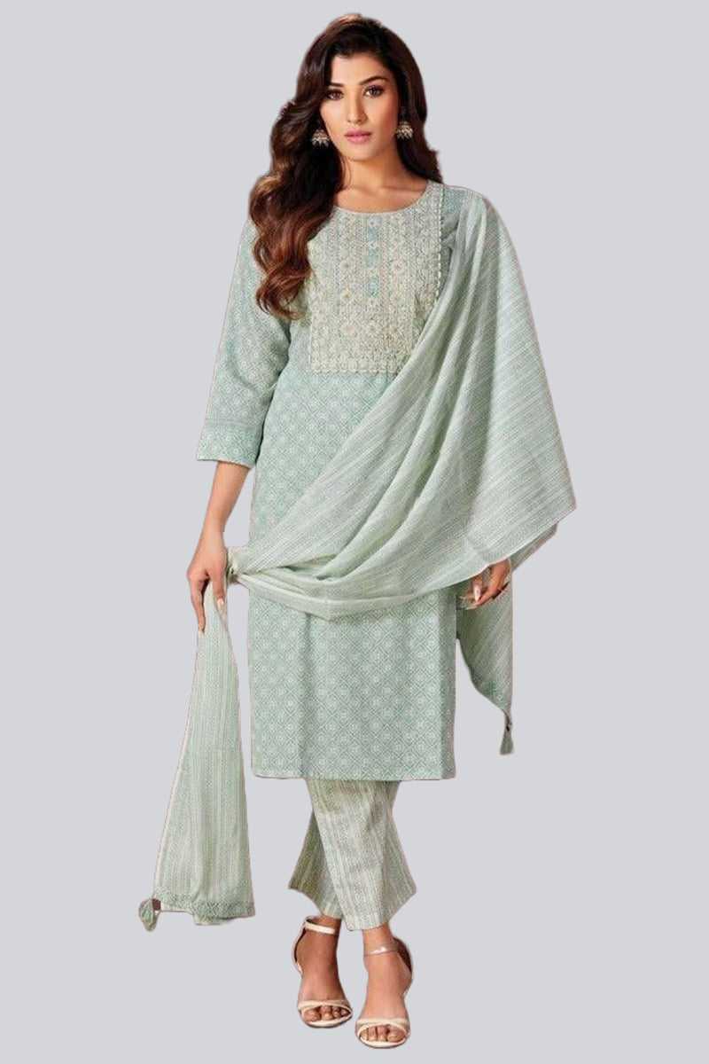 Cotton Salwar Set Elevate Your Look with New Diamond Print Fabric