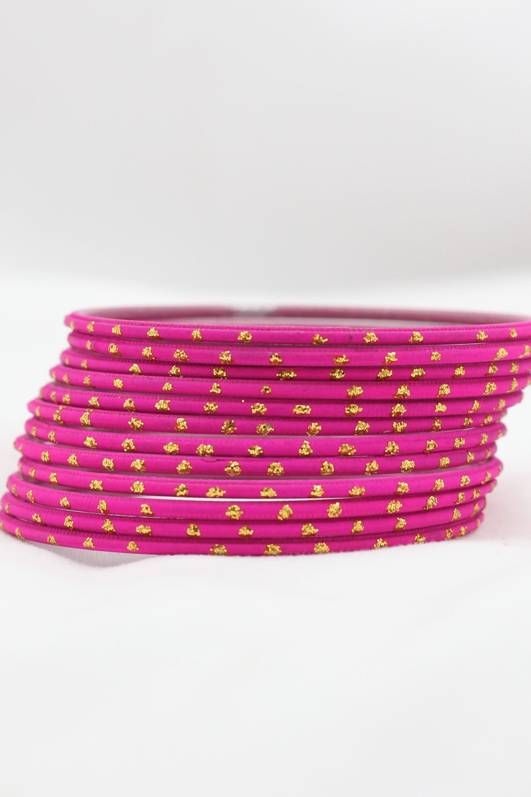 Elegant Multicolor Metal Bangle: Traditional Charm Meets Modern Elegance Jewelry JCS Fashions Pink 2.50