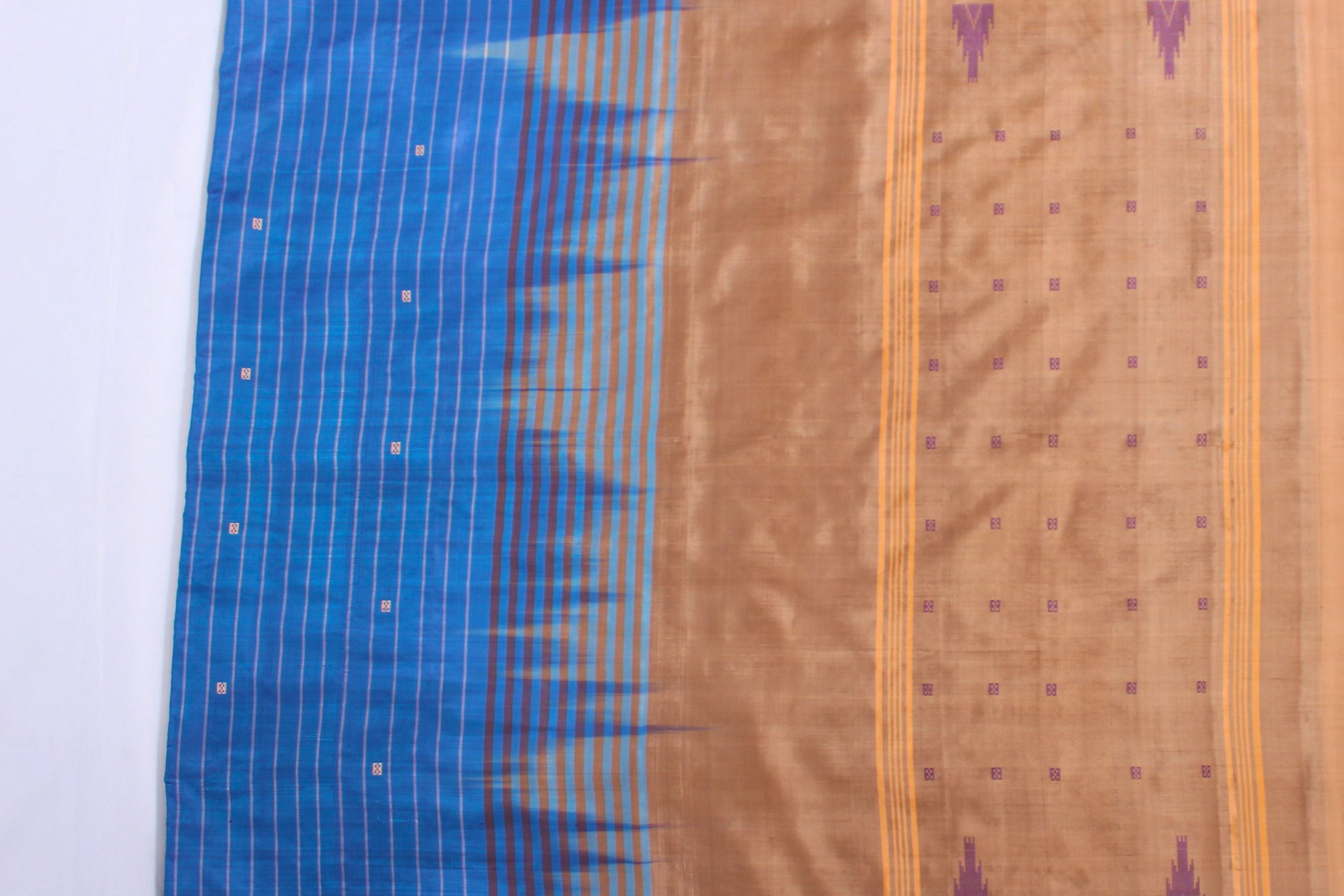 Eco-Friendly Banana Pith Saree with Zari Lines - Embrace Indian Heritage Saree JCS Fashions