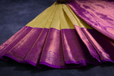 Handcrafted Pure Kanchipuram Silk Saree with Golden Butties