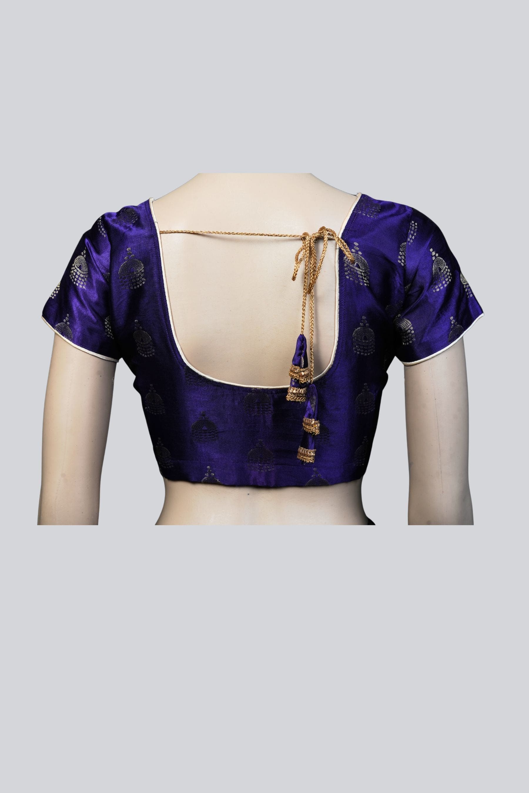 Brocade Blouse with Jhumka Motifs – Elevate Your Style at JCSFashions Blouse JCS Fashions