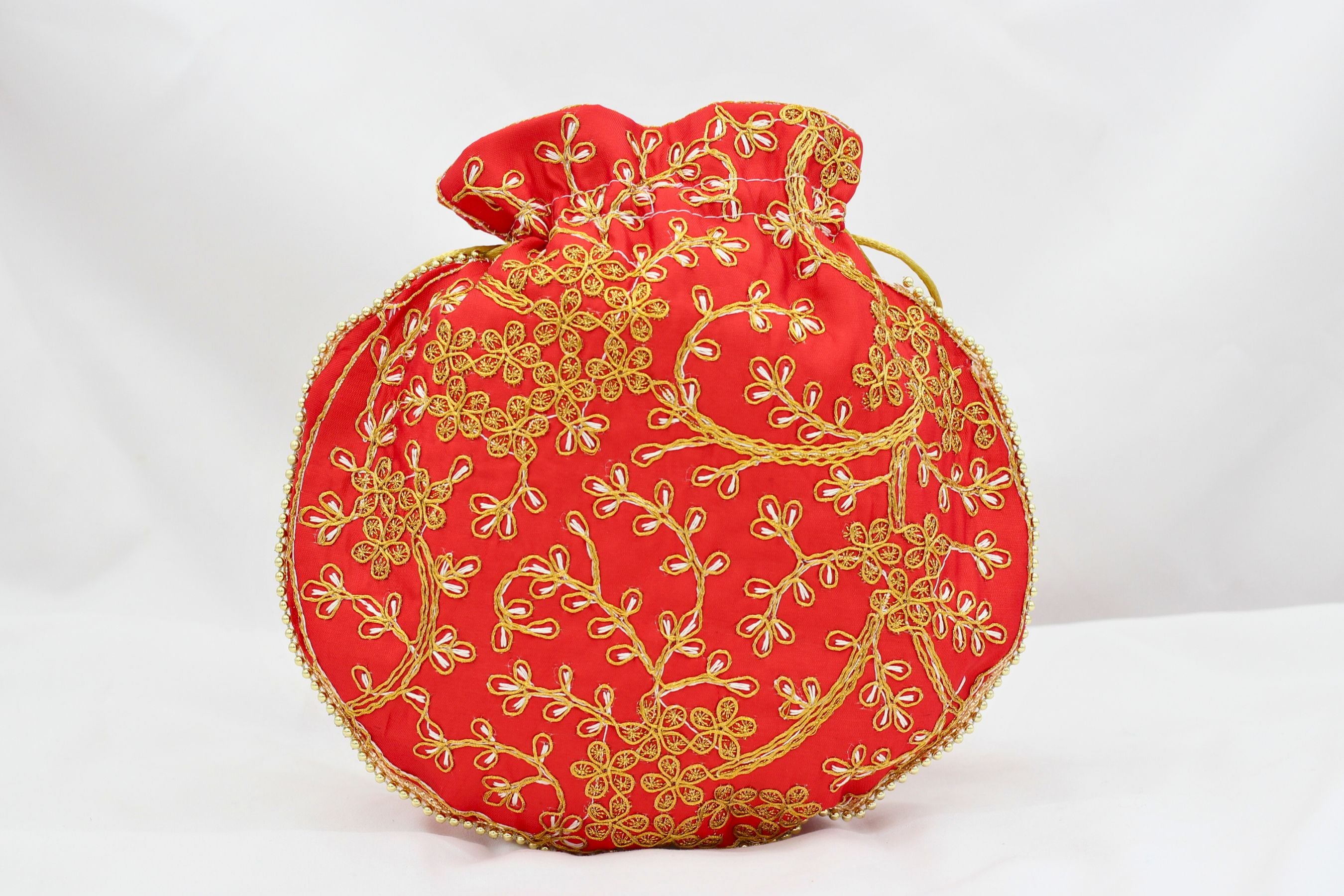 Premium Handcrafted Silk Potli Bag - Ultimate Blend of Tradition & Style Potli JCS Fashions