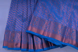 Exquisite Kanchipuram Pure Silk Saree with Golden Zari Weaving