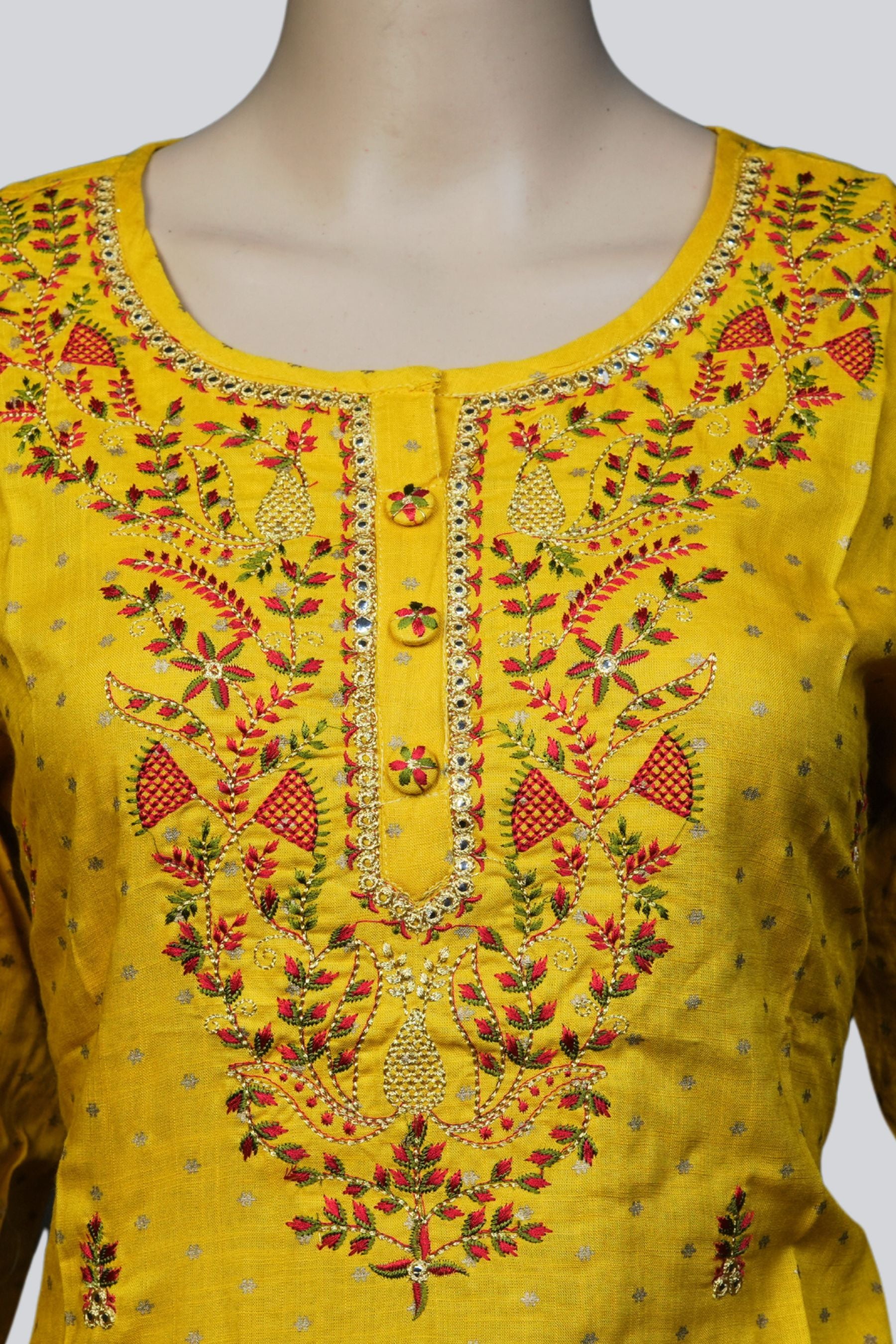 Rayon Kurti with Intricate Embroidery and Sequin Detailing – JCSFashions KURTI JCS Fashions