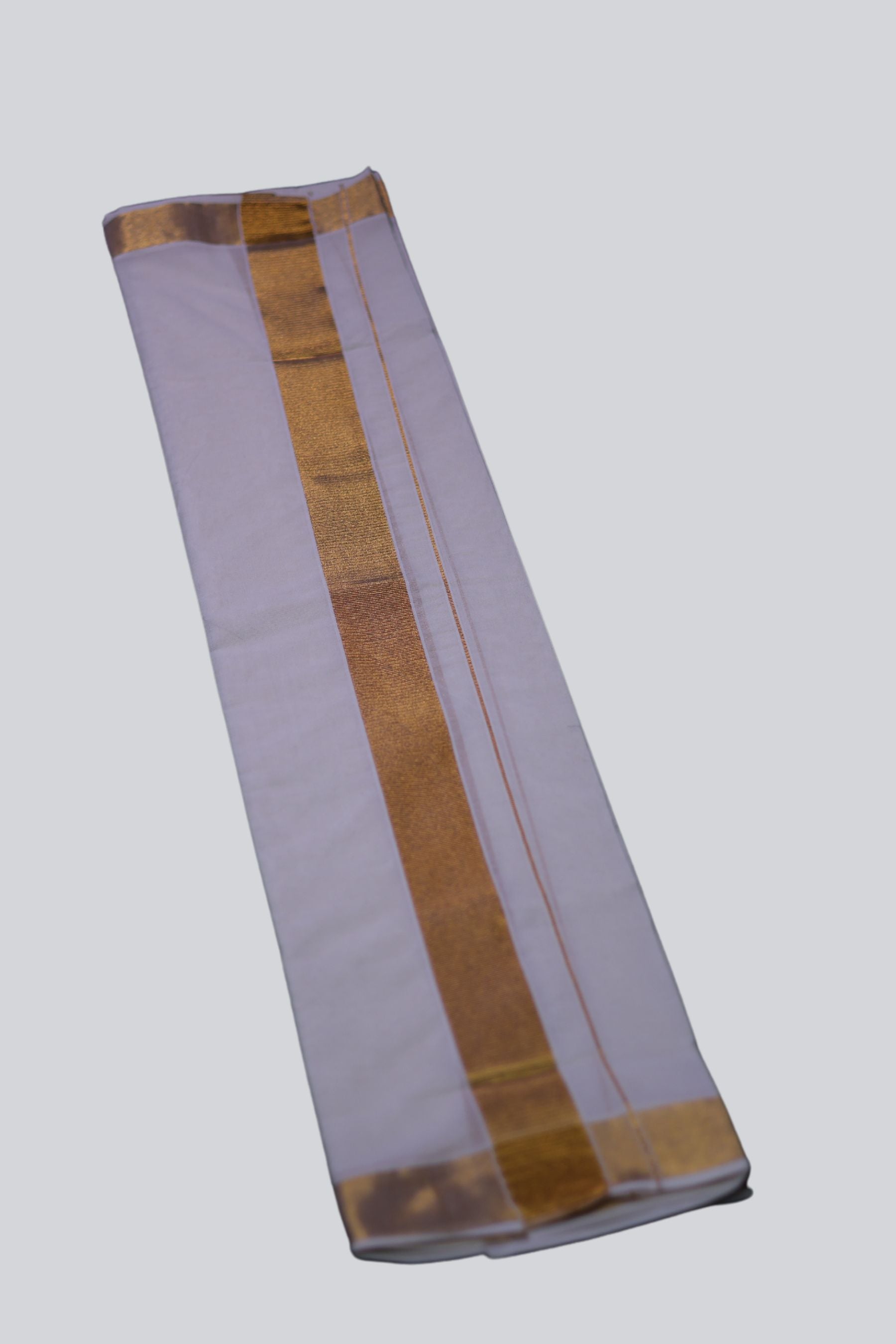 Exquisite Men's Cotton Angavastram/Towel: Gold Zari Lines |JCS Fashions