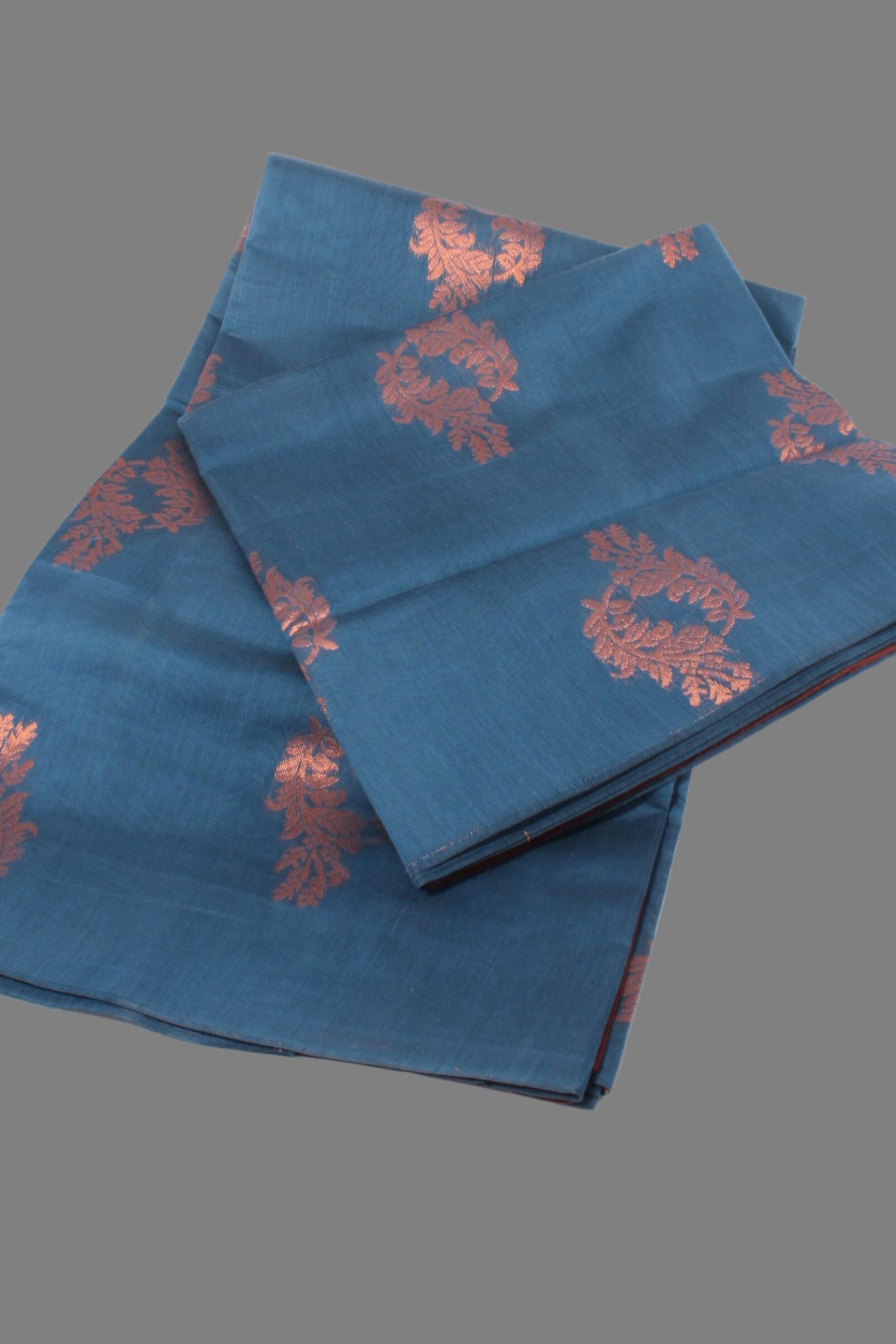 Elegant Pure Silk Cotton Saree with Bold Motifs - Borderless Design Saree JCS Fashions