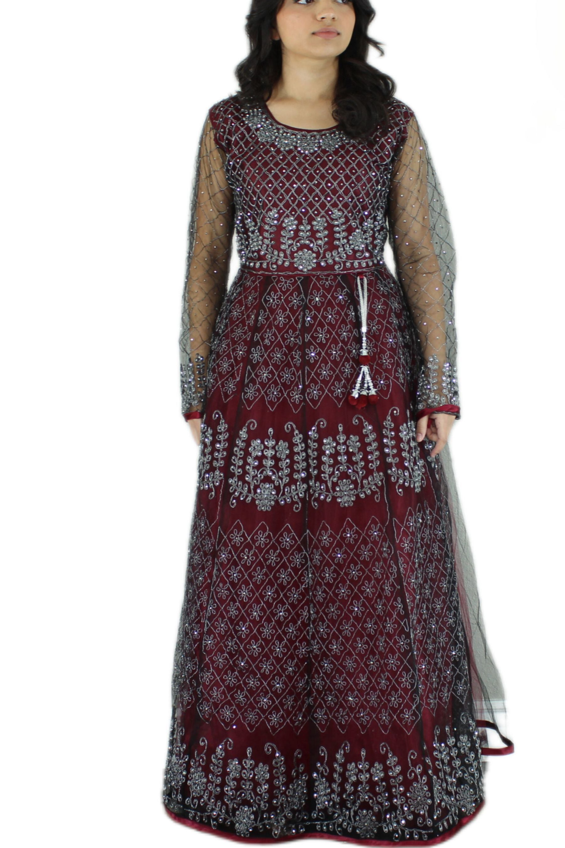 Exquisite Mother-and-daughter combo Stone work long dress KURTI JCS Fashions