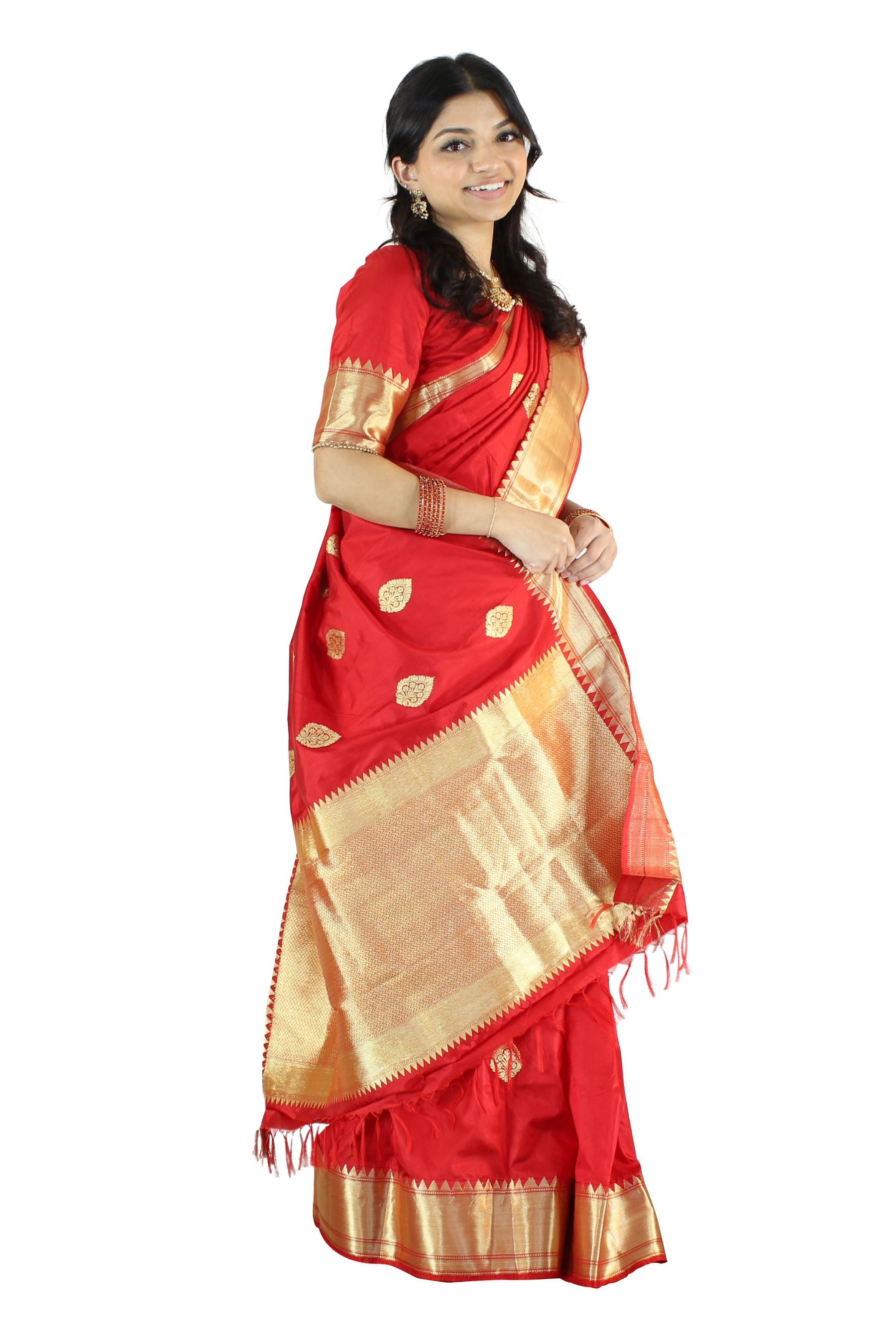 Luxurious Pure Banarasi Silk Saree With Blouse Piece SAREE JCS Fashions