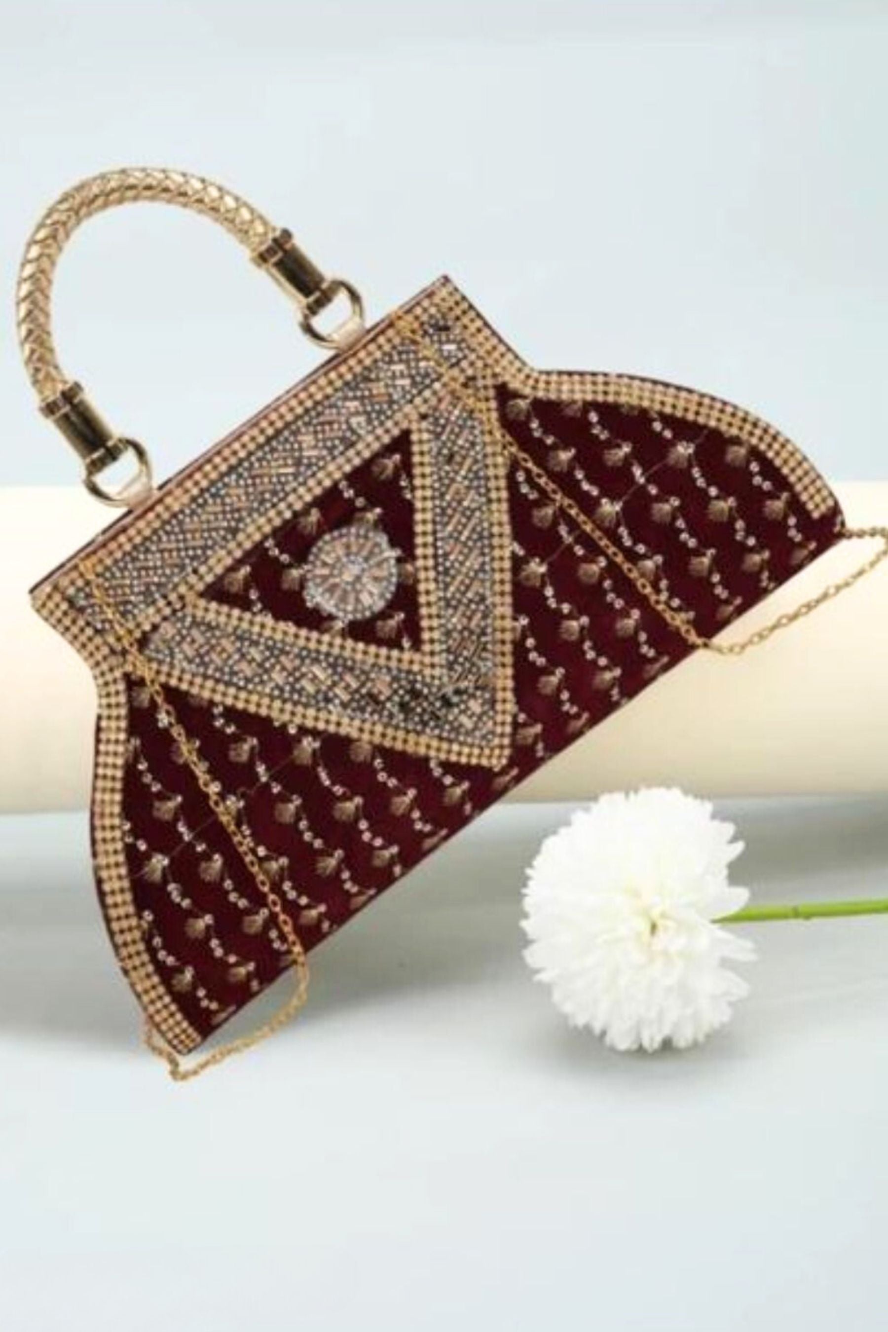 Chic Embellished Modern Women's Clutch - JCS Fashions All-Season Accessory