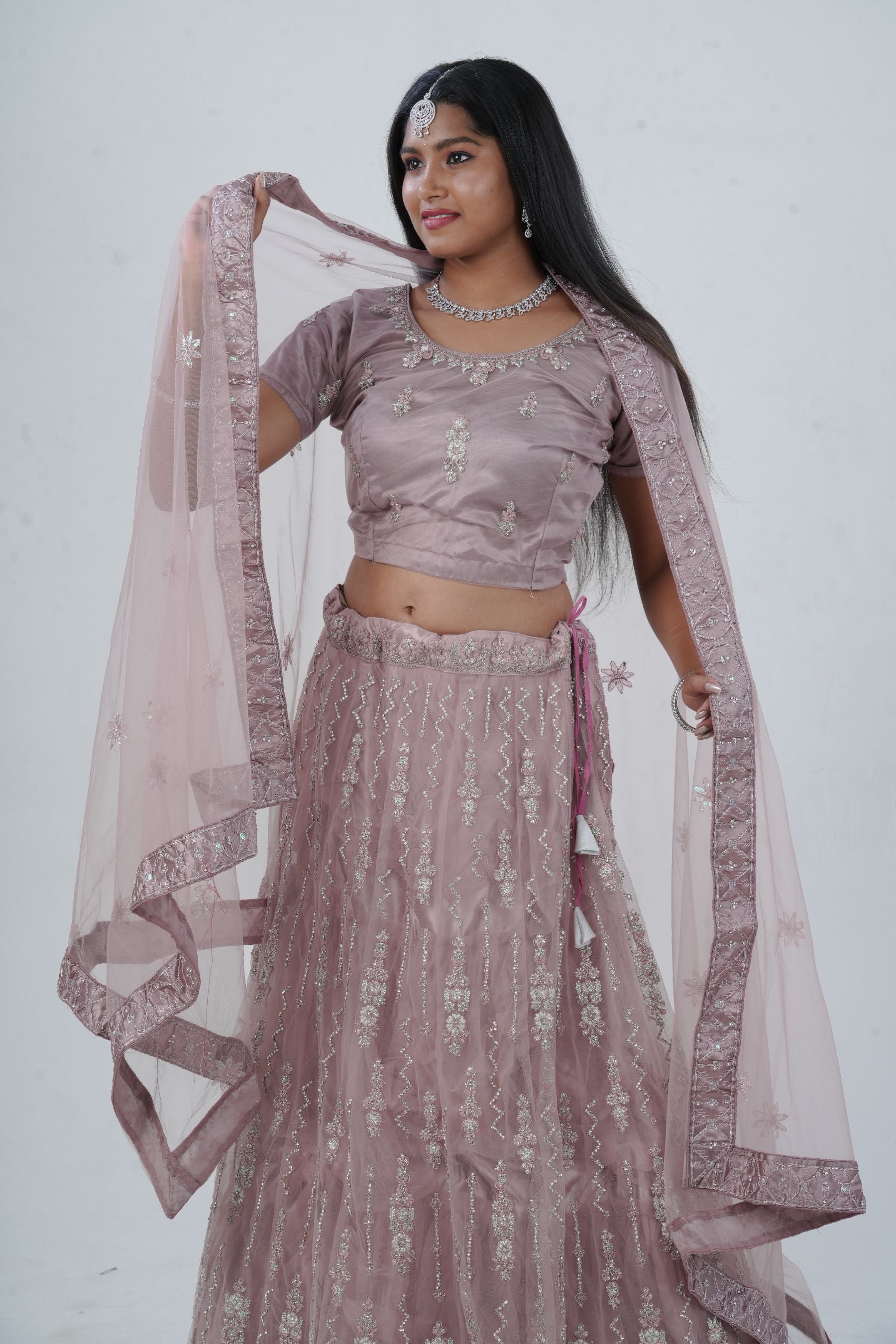 Enchanting Designer Bridal Lehenga with Exquisite Stone-Embellishments LEHENGA JCS Fashions