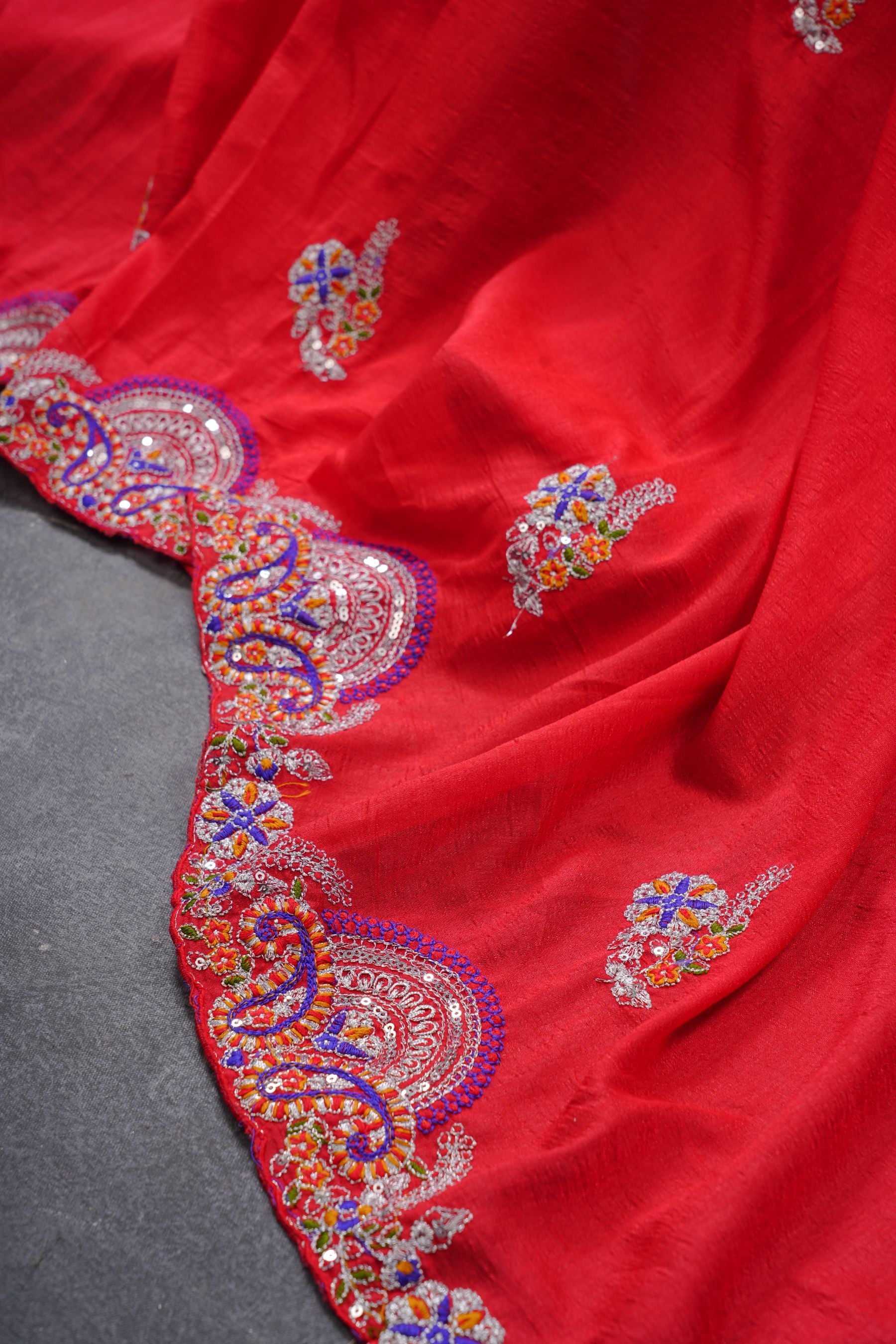 Premium Rajwadi Silk Embellished Saree With Latkan Blouse