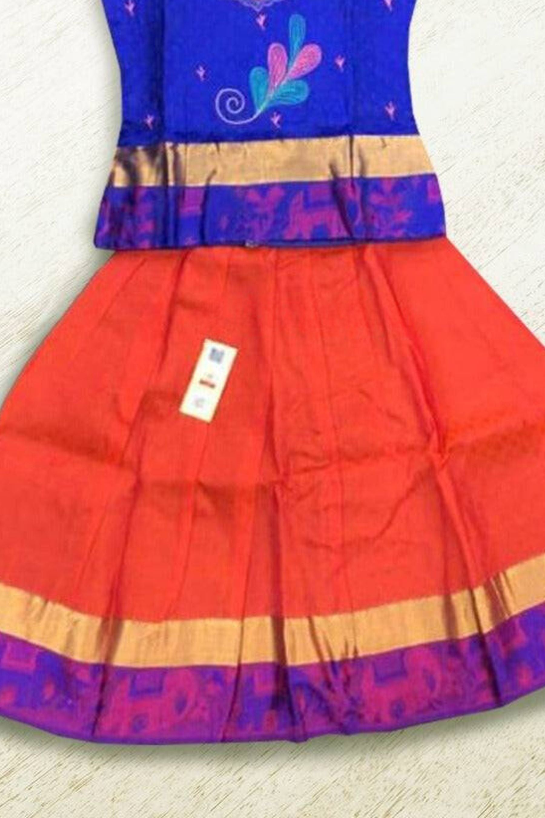 Silk Mark Certified Pure Silk Pattu Paavadai Set | JCSFashions Kids JCS Fashions