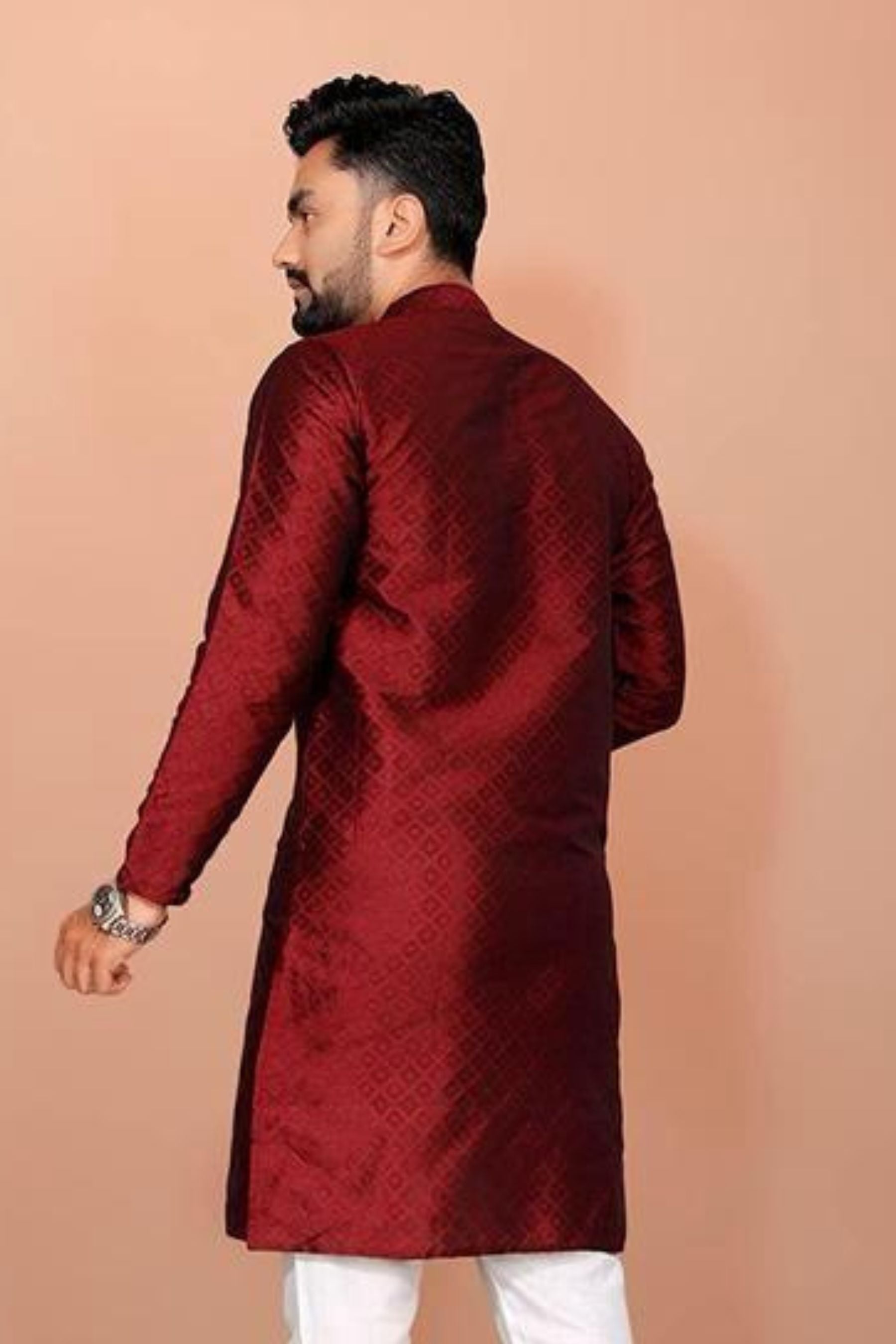 Fancy Cotton Silk Men's Kurta - Dignified Elegance by JCS Fashions Men JCS Fashions